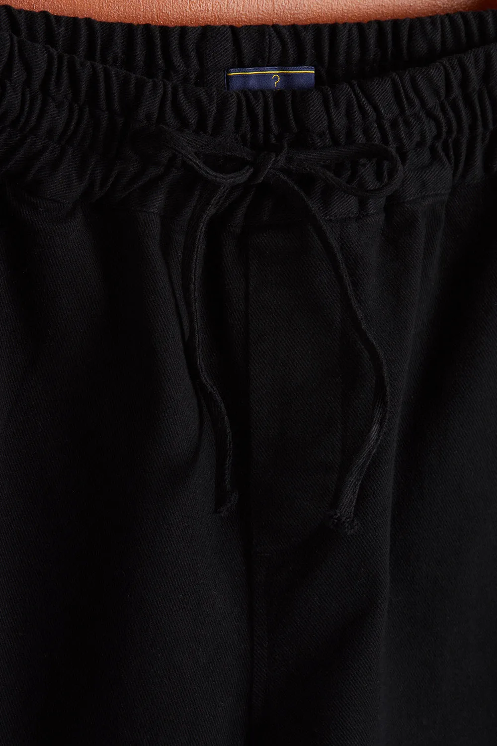 LABURA TWILL SHORTS - BLACK sold by Portuguese Flannel product image thumbnail 4