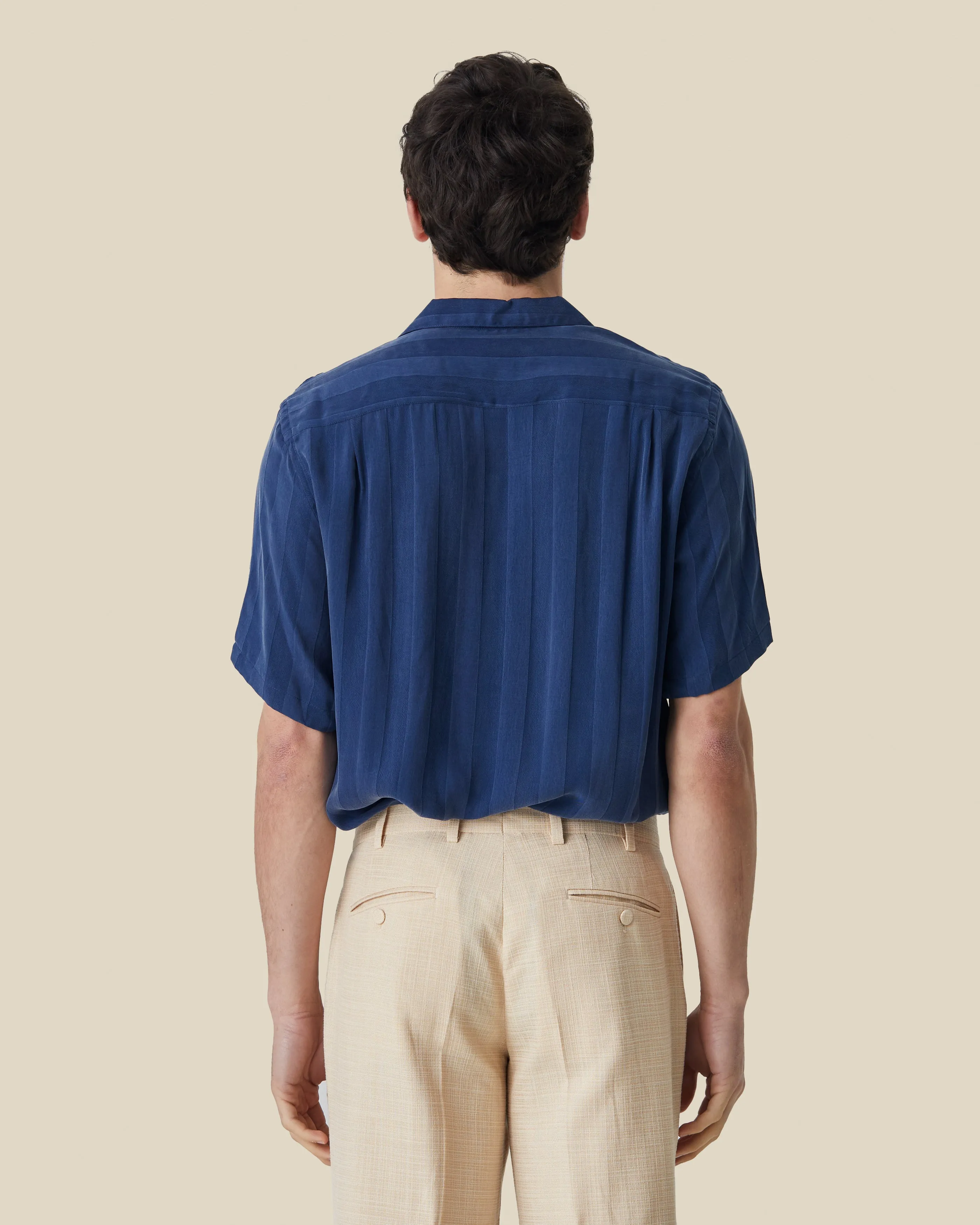 CUPRO STRIPE - BLUE sold by Portuguese Flannel product image thumbnail 2