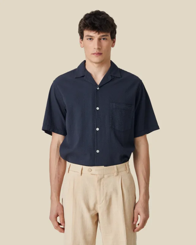 ATLANTICO CAMP COLLAR - NAVY sold by Portuguese Flannel