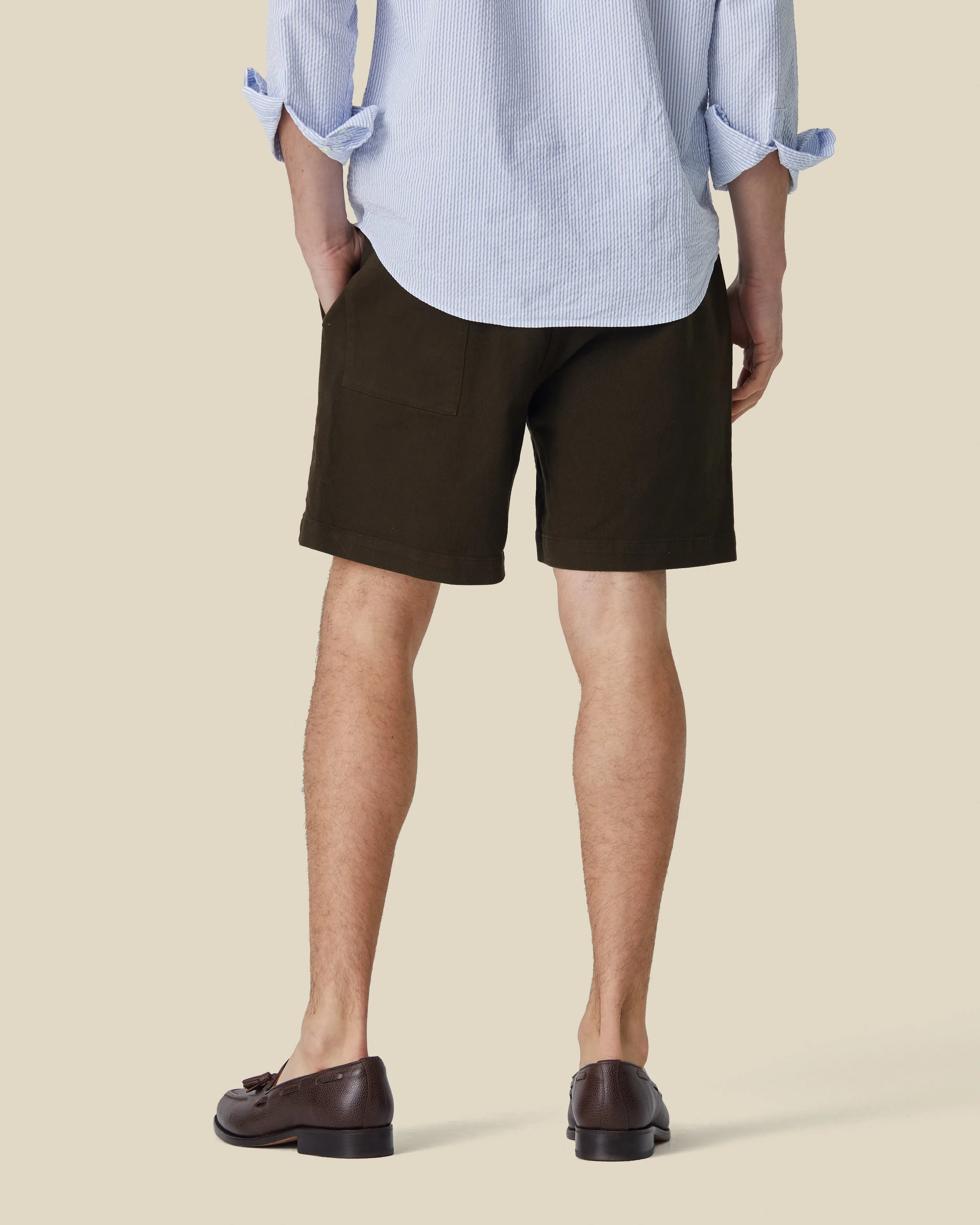 LABURA TWILL SHORTS - OLIVE sold by Portuguese Flannel product image thumbnail 2