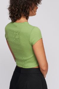 Women's Crop 90s Tee in Faded Apple sold by Kotn