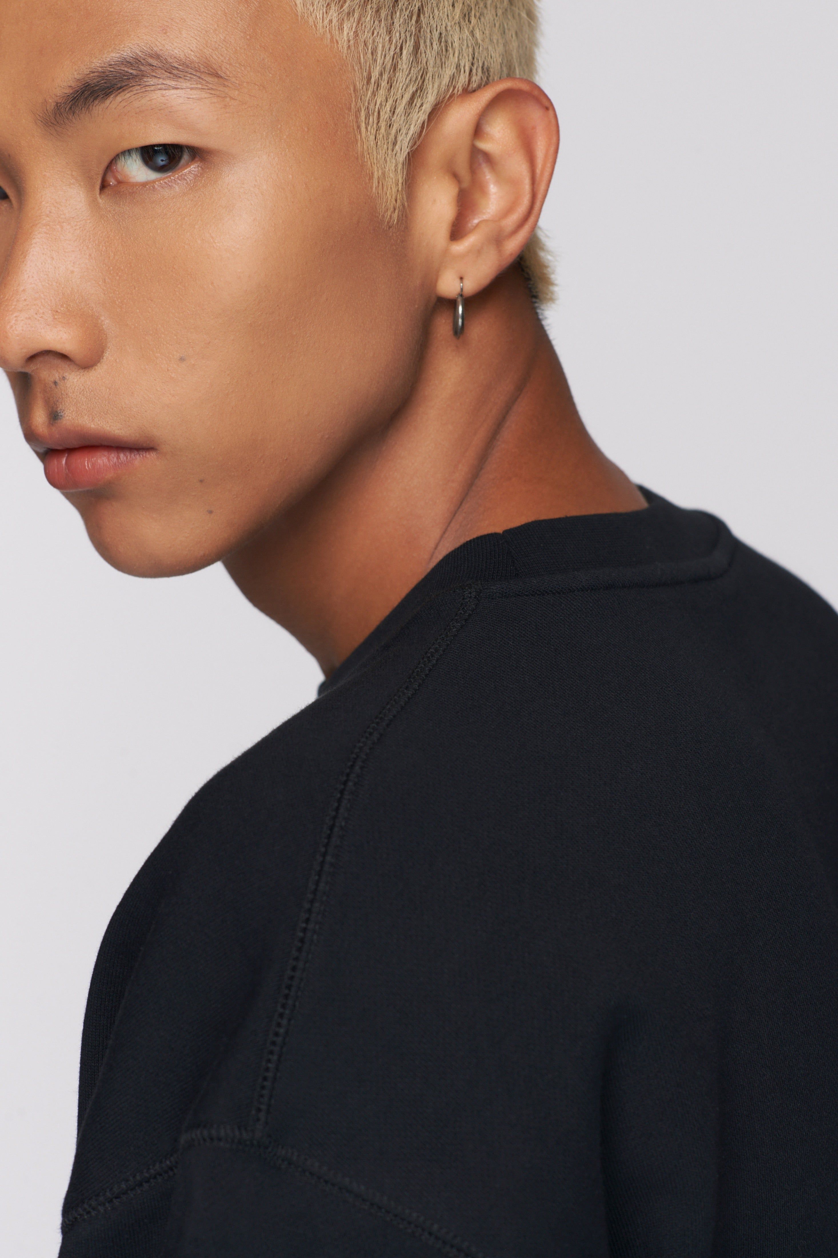 Men's Essential Sweatshirt in Black sold by Kotn product image thumbnail 4