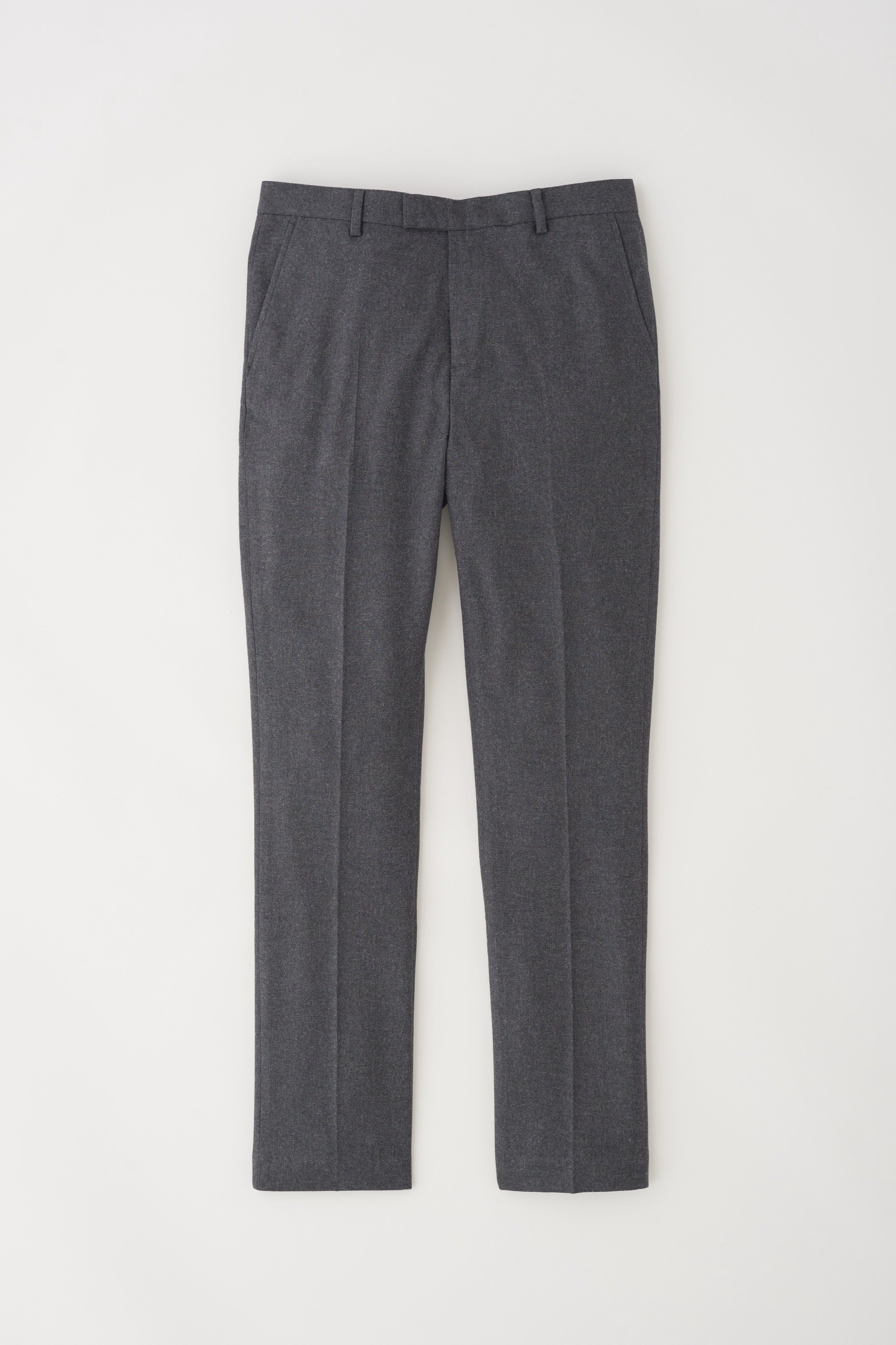 Men's Slim Tailored Trousers in Charcoal Melange sold by Kotn product image thumbnail 5