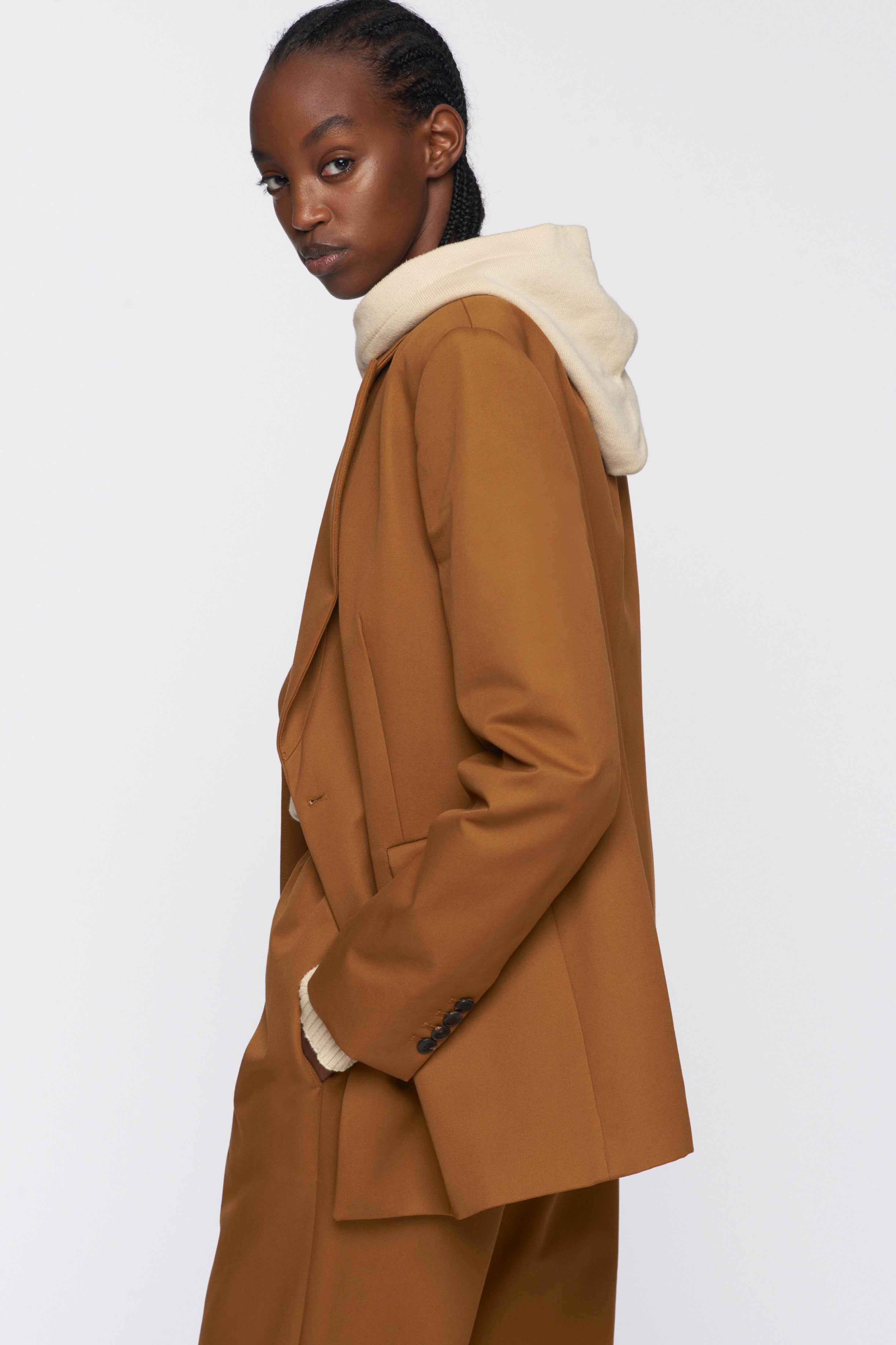 Women's Double Breasted Blazer in Ochre sold by Kotn product image thumbnail 3