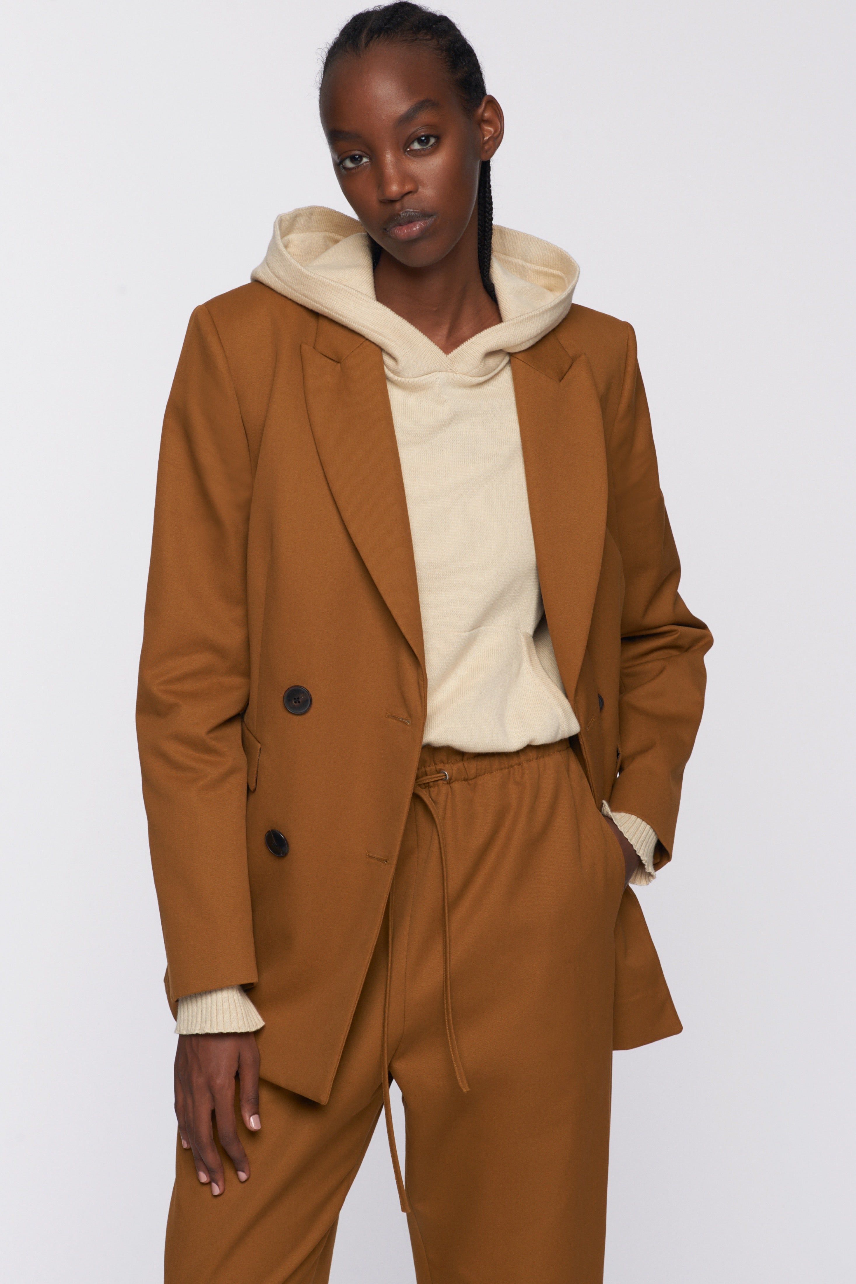 Women's Double Breasted Blazer in Ochre sold by Kotn product image thumbnail 2