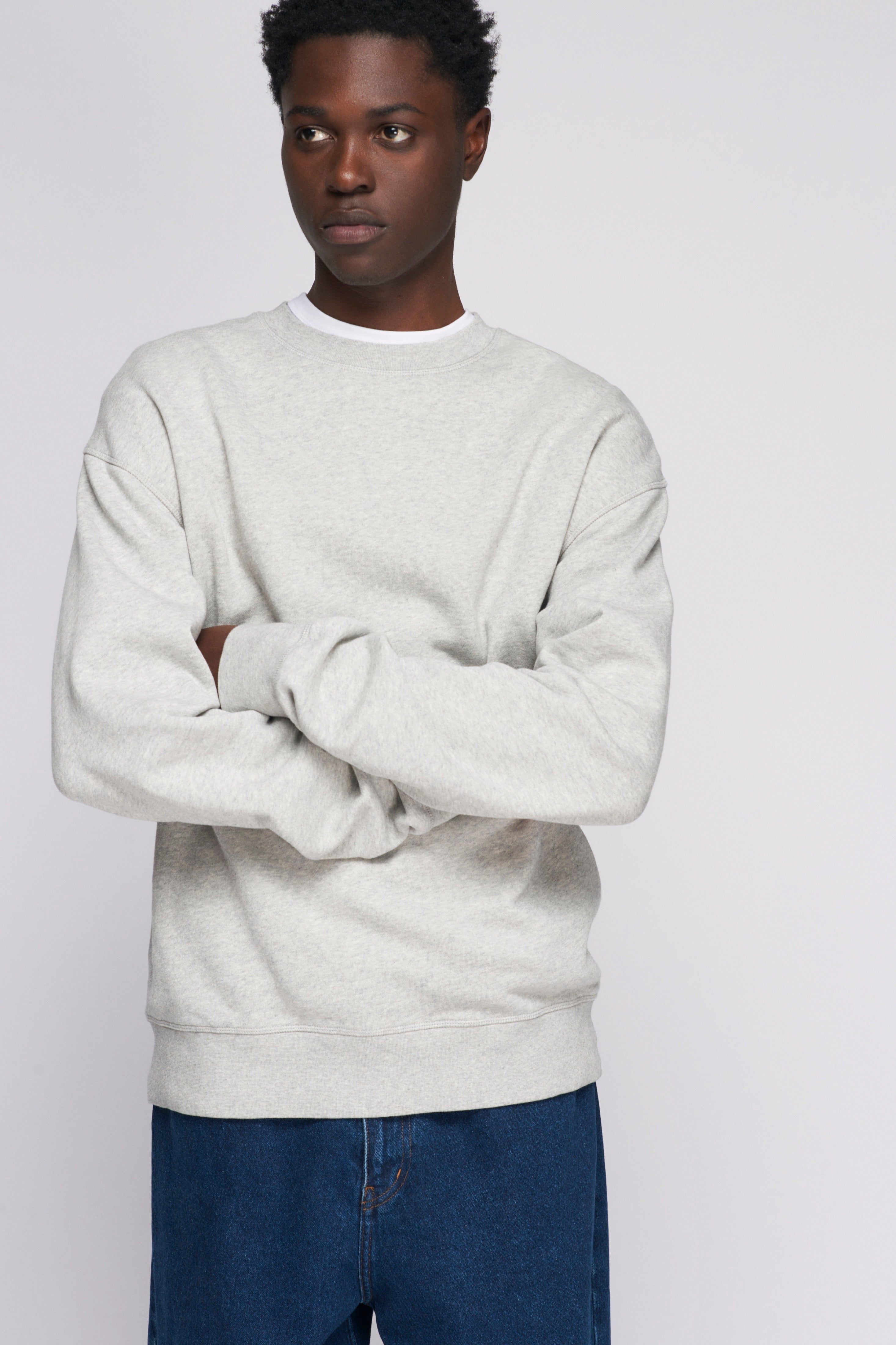 Men's Essential Sweatshirt in Heather Grey sold by Kotn product image thumbnail 3