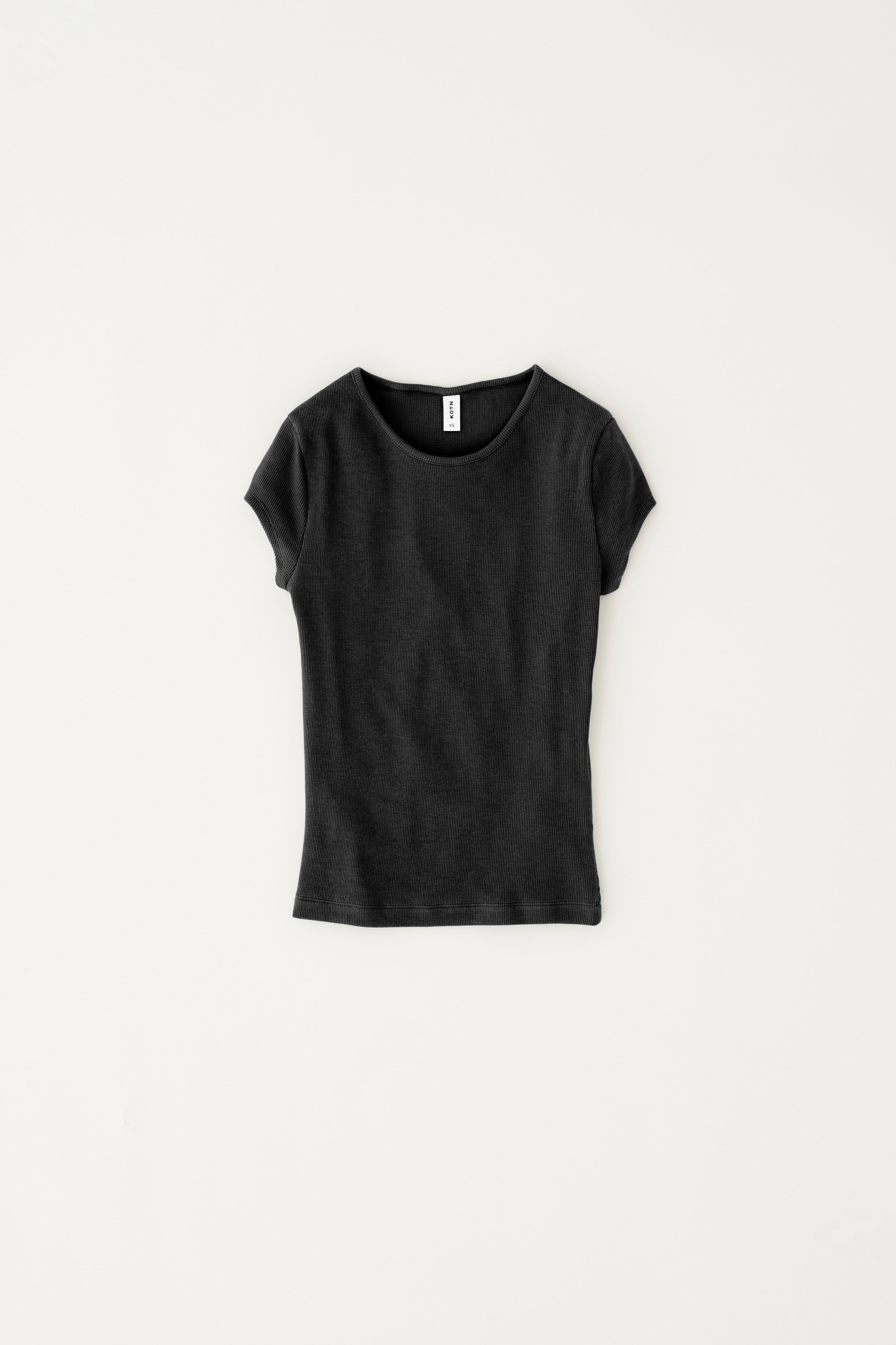 Women's 90's Tee in Black sold by Kotn product image thumbnail 5