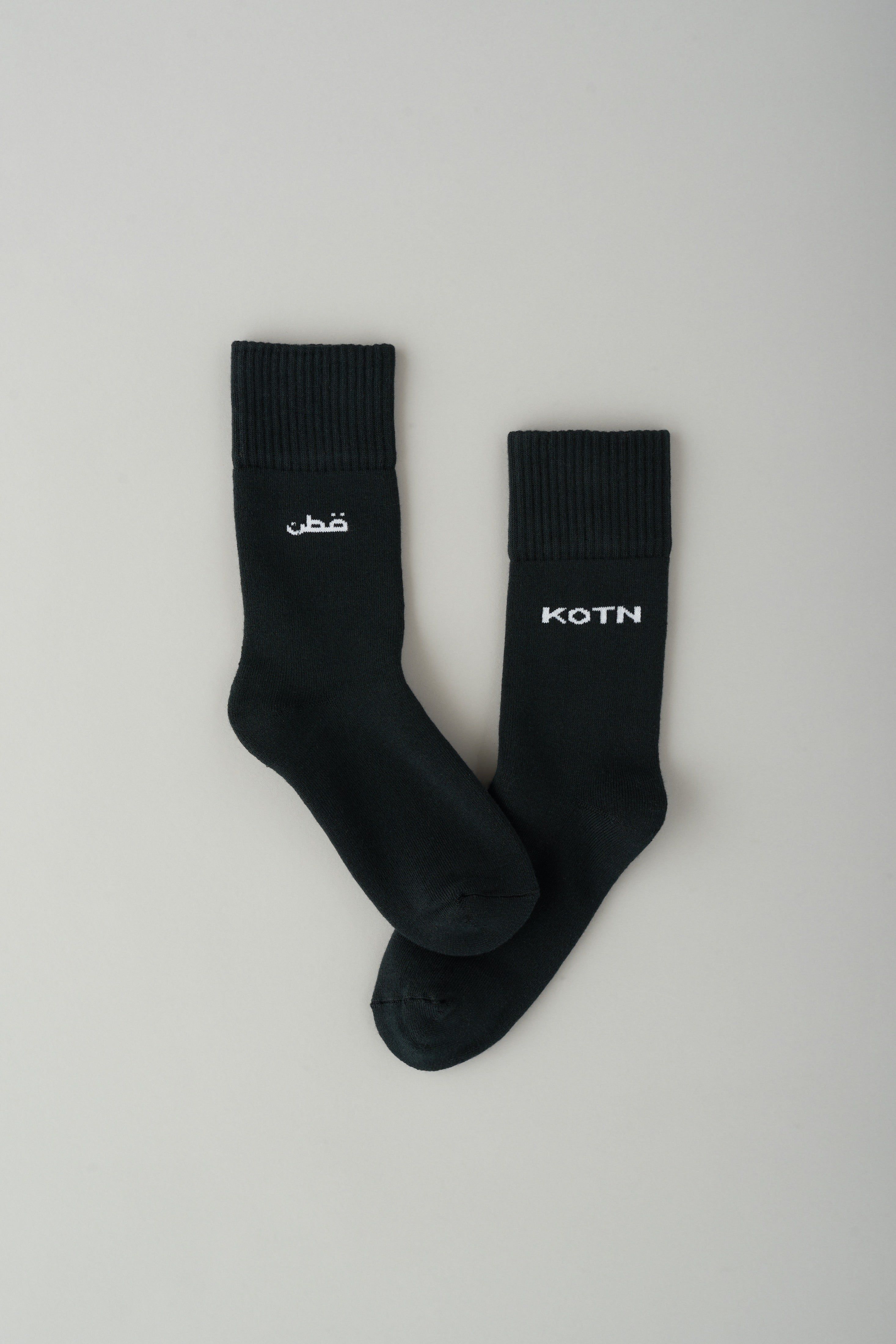 Crew Socks in Black sold by Kotn