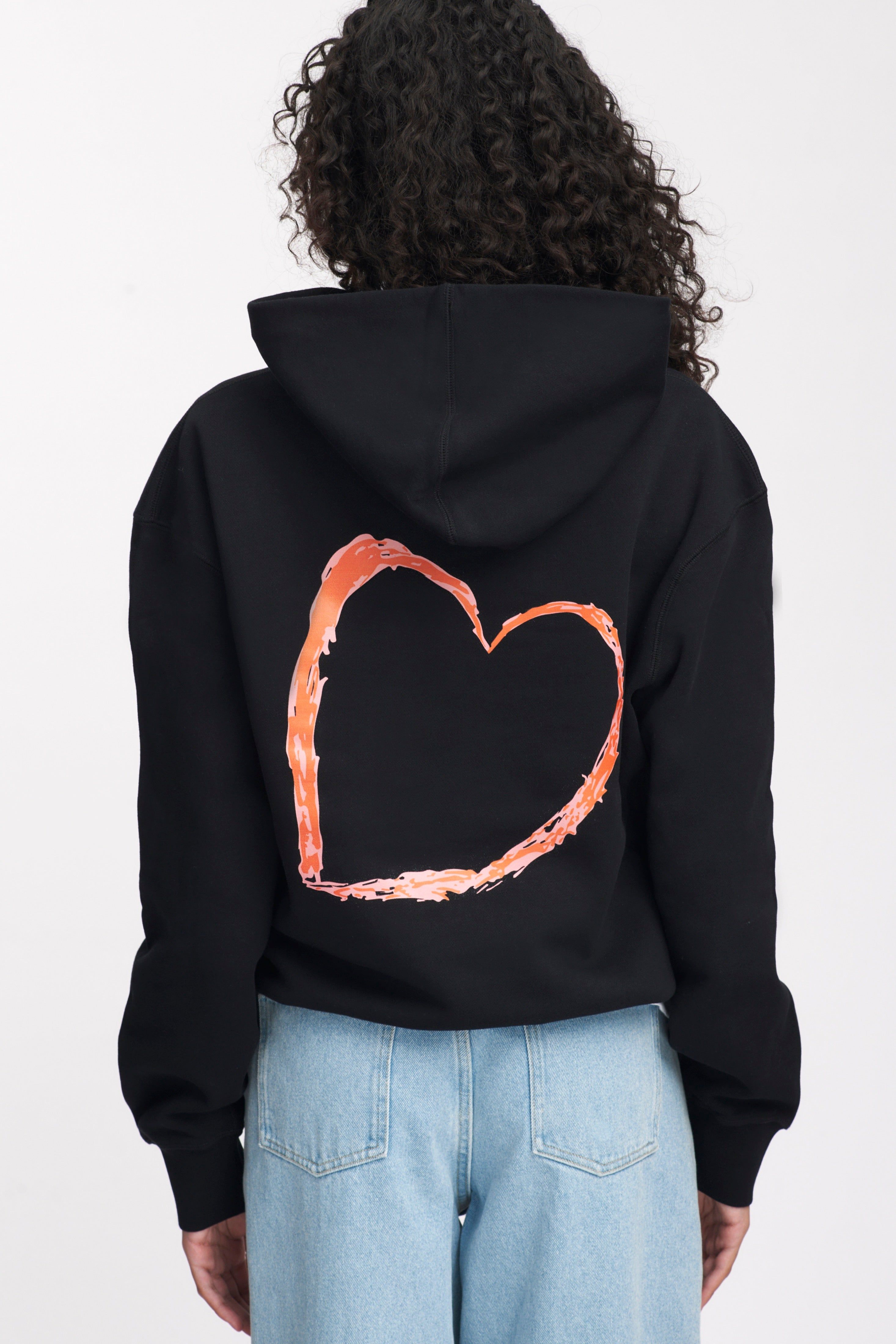 Kotn x KWW Big Heart Essential Hoodie in Black sold by Kotn product image thumbnail 5