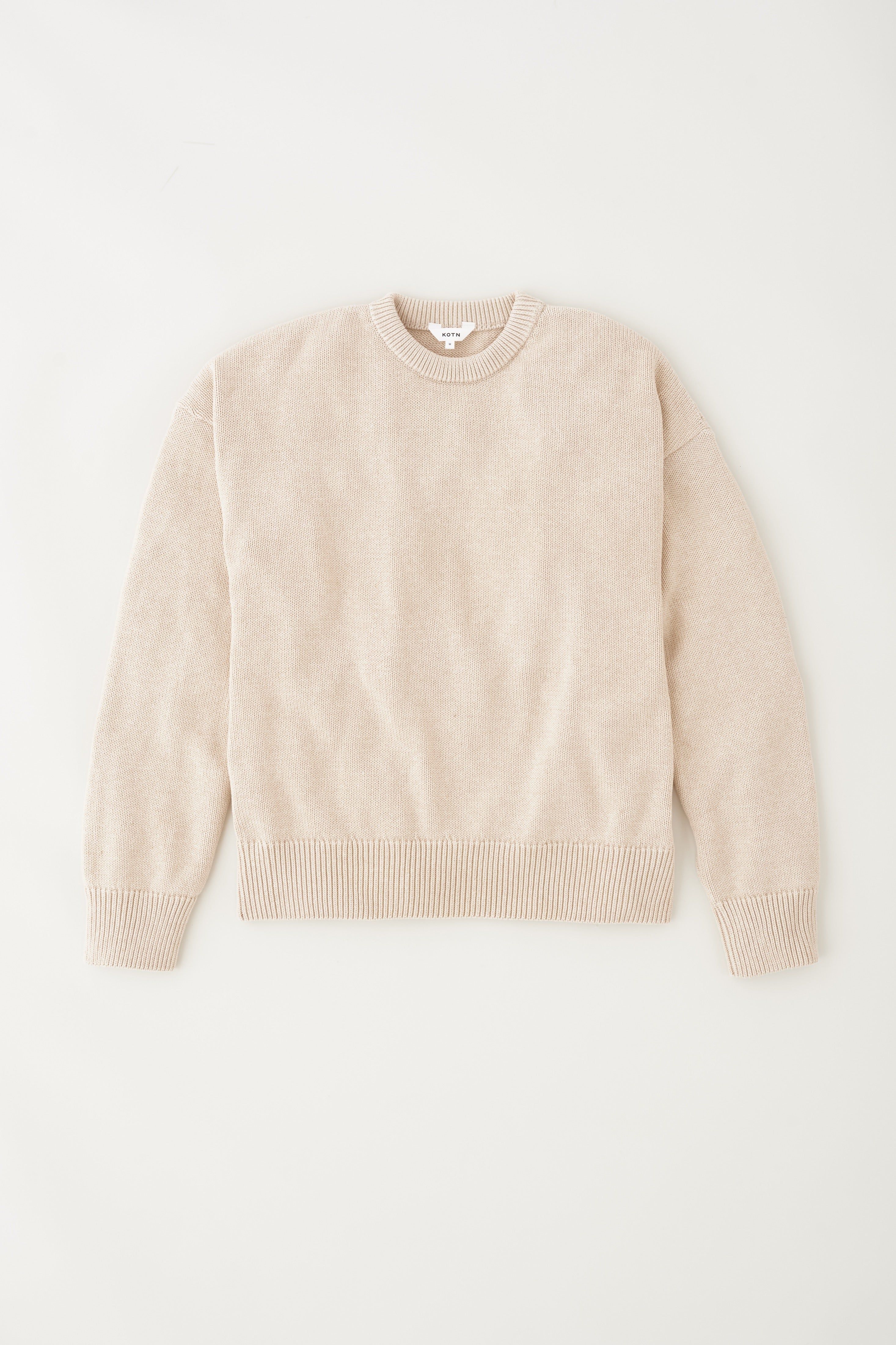 Men's Crew Sweater in Alabaster sold by Kotn product image thumbnail 5