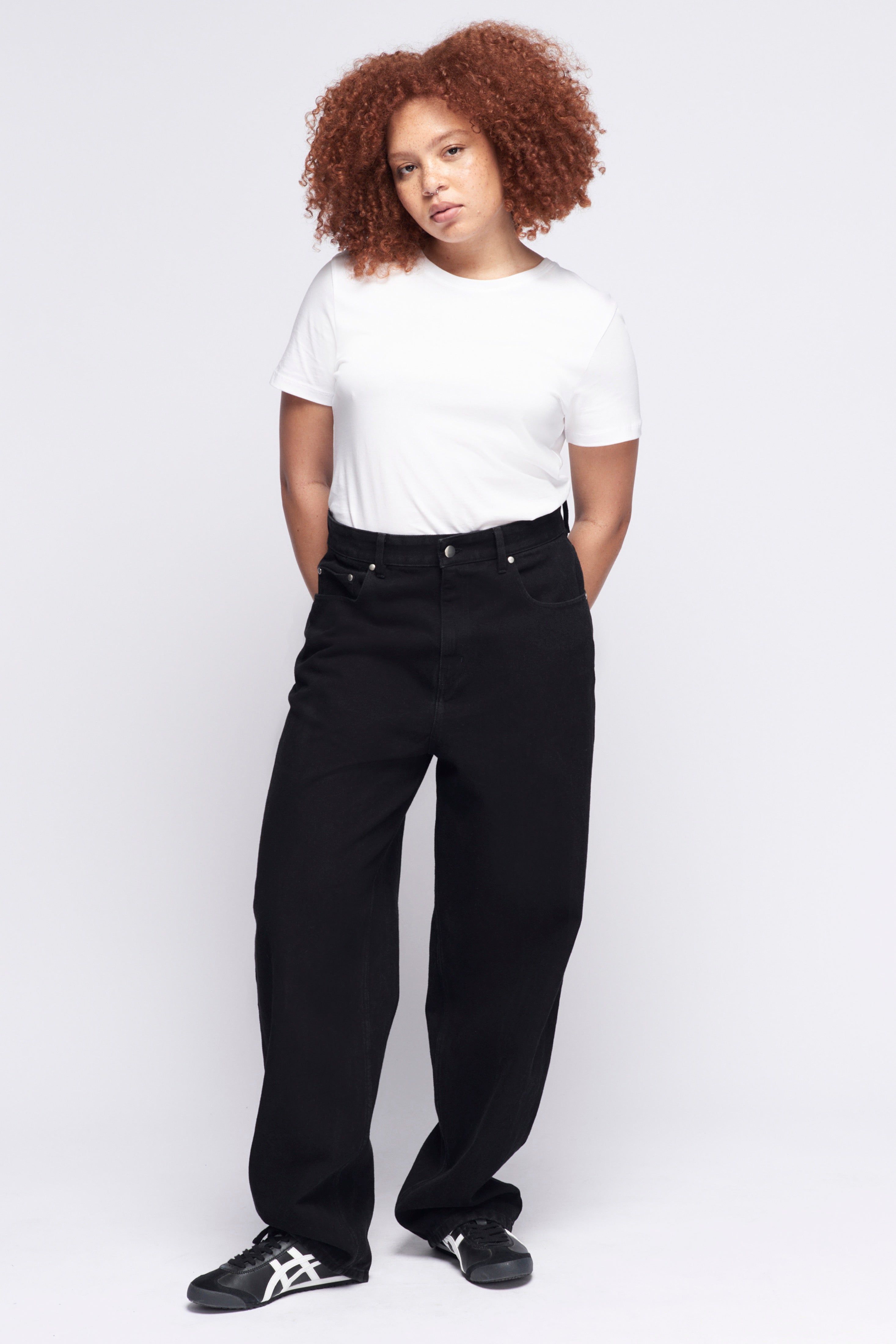 Unisex Antifit Denim in Black sold by Kotn