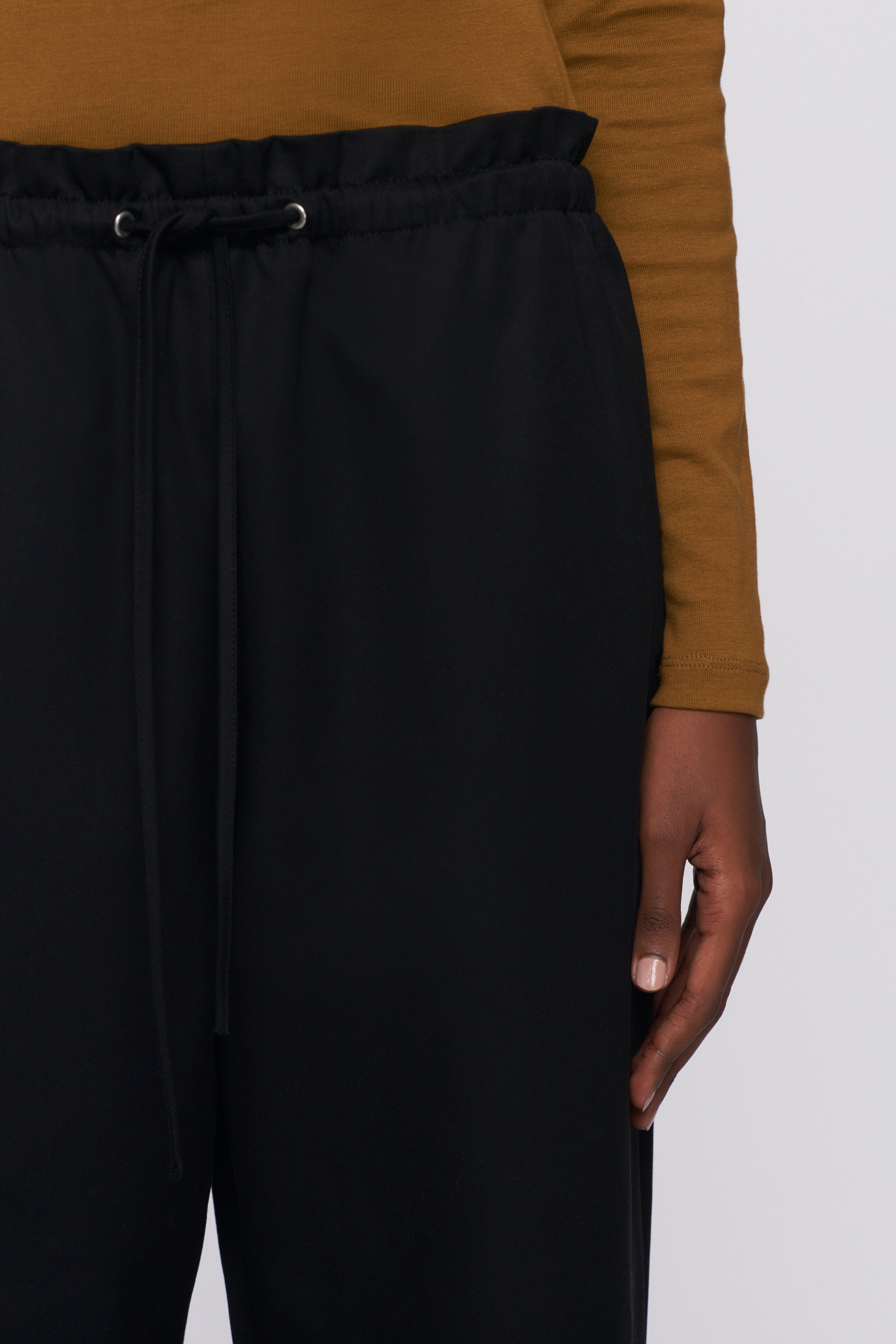 Women's Pull Up Trouser in Black sold by Kotn product image thumbnail 4