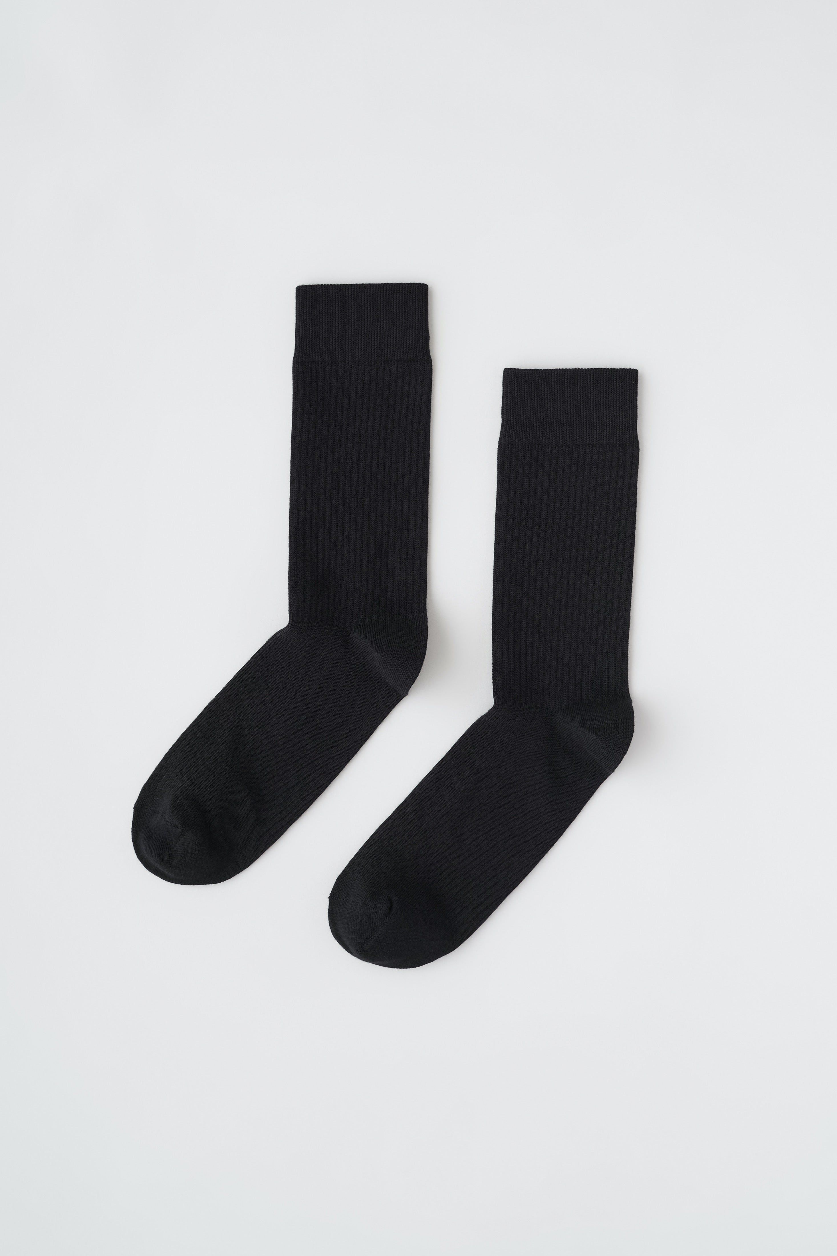 Rib Socks in Black sold by Kotn