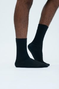 Rib Socks in Black sold by Kotn