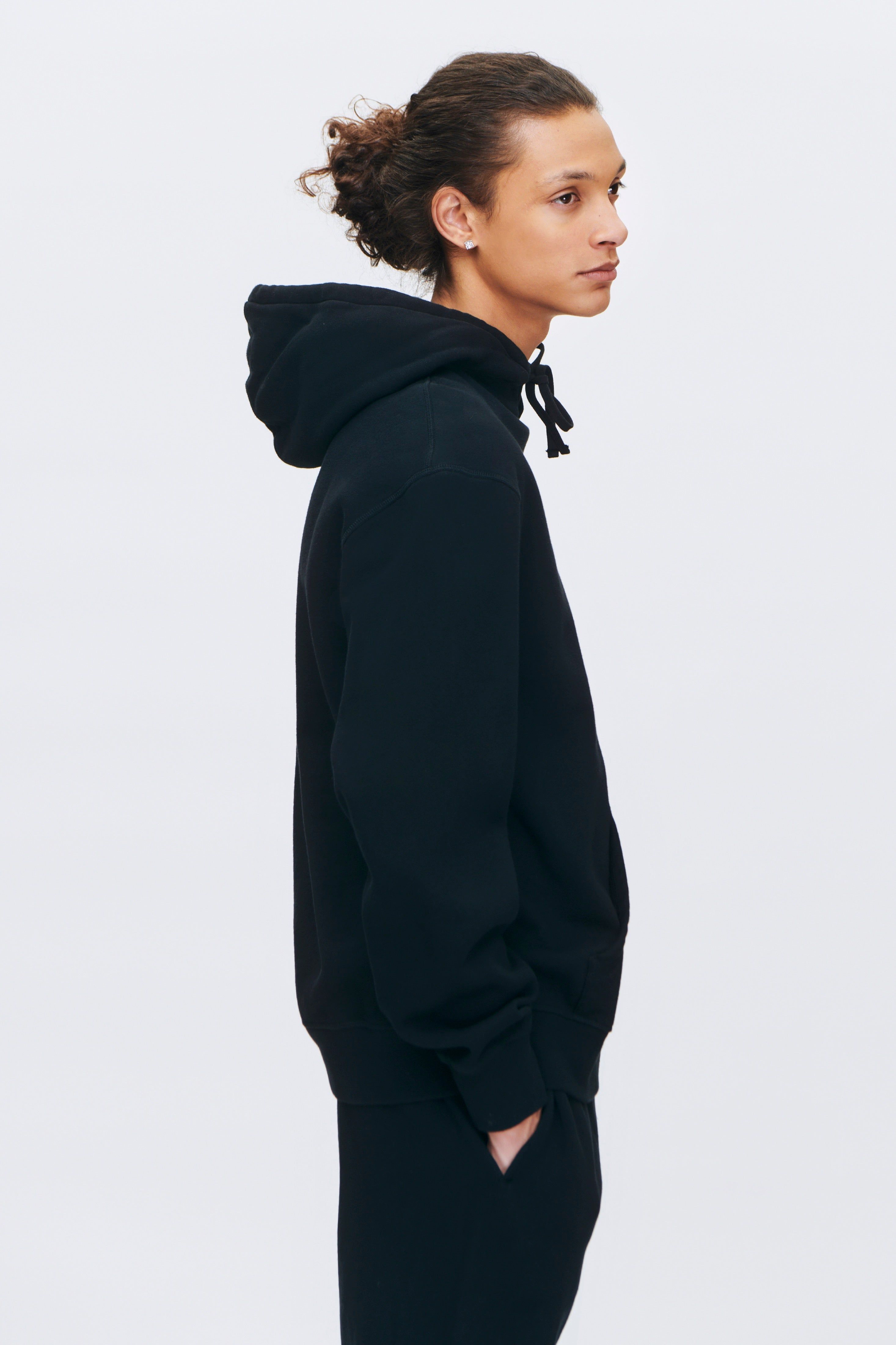 Unisex Logo Hoodie in Black sold by Kotn product image thumbnail 5