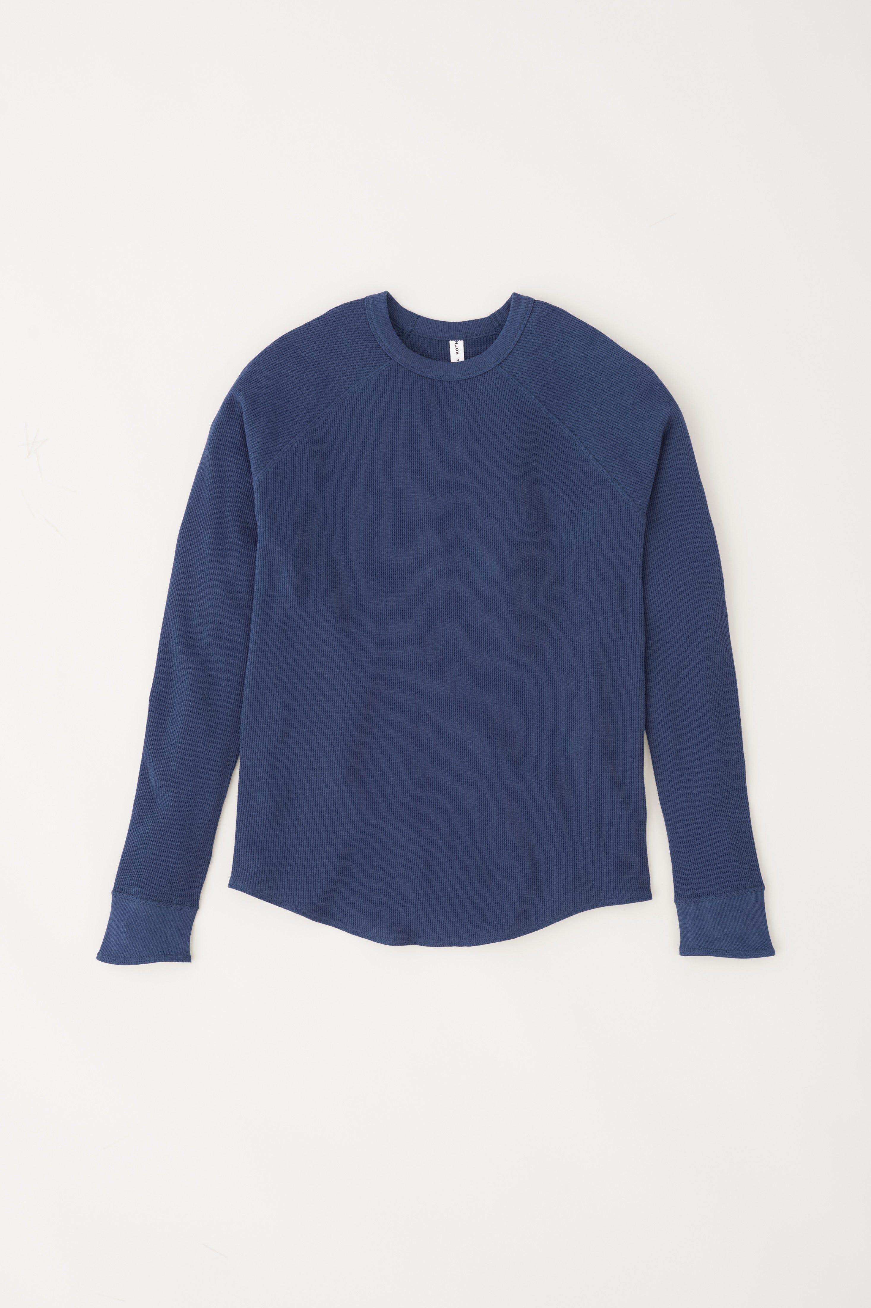 Men's Thermal Longsleeve in Night Blue sold by Kotn product image thumbnail 5
