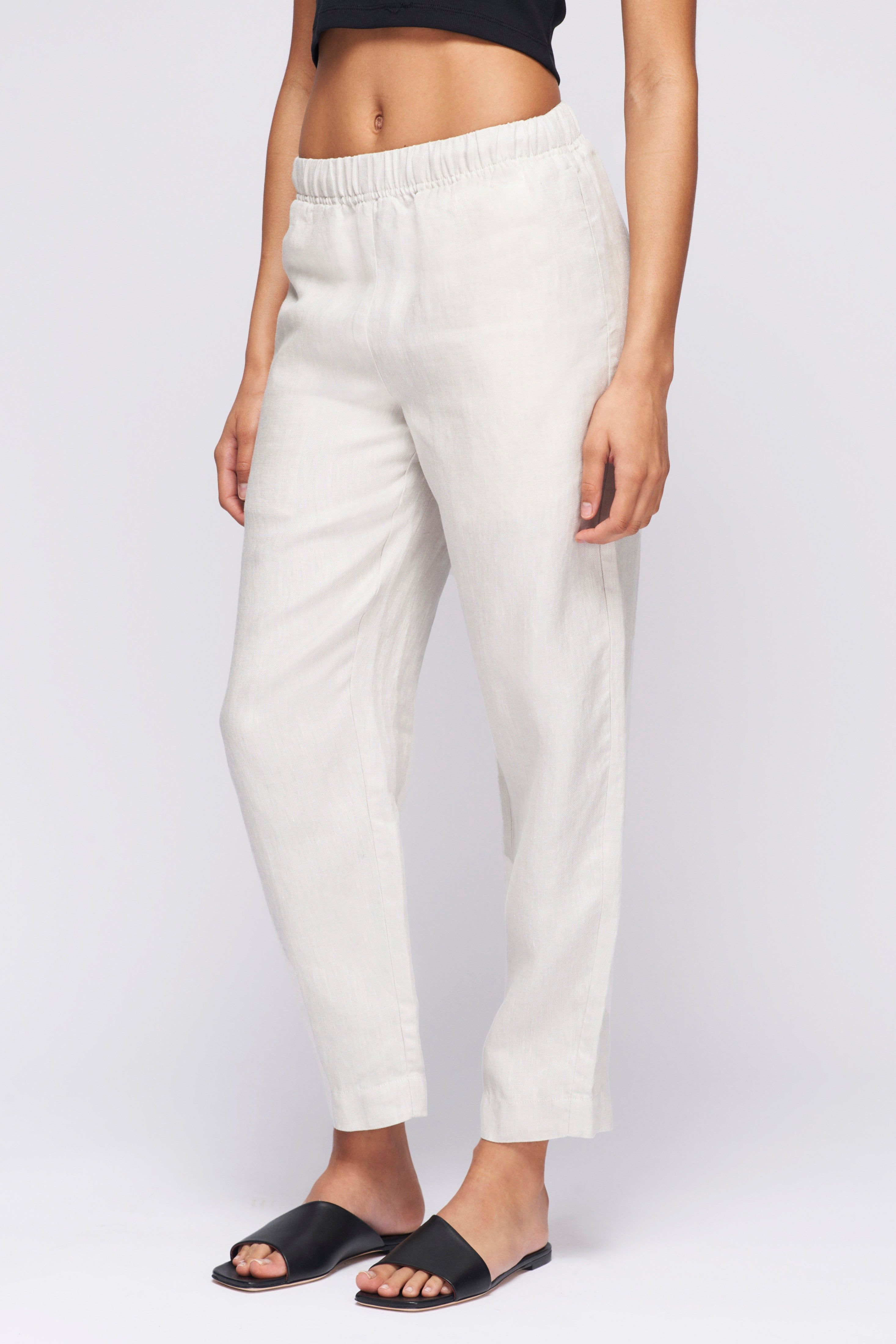 Unisex Cairo Linen Pant in Natural sold by Kotn product image thumbnail 3