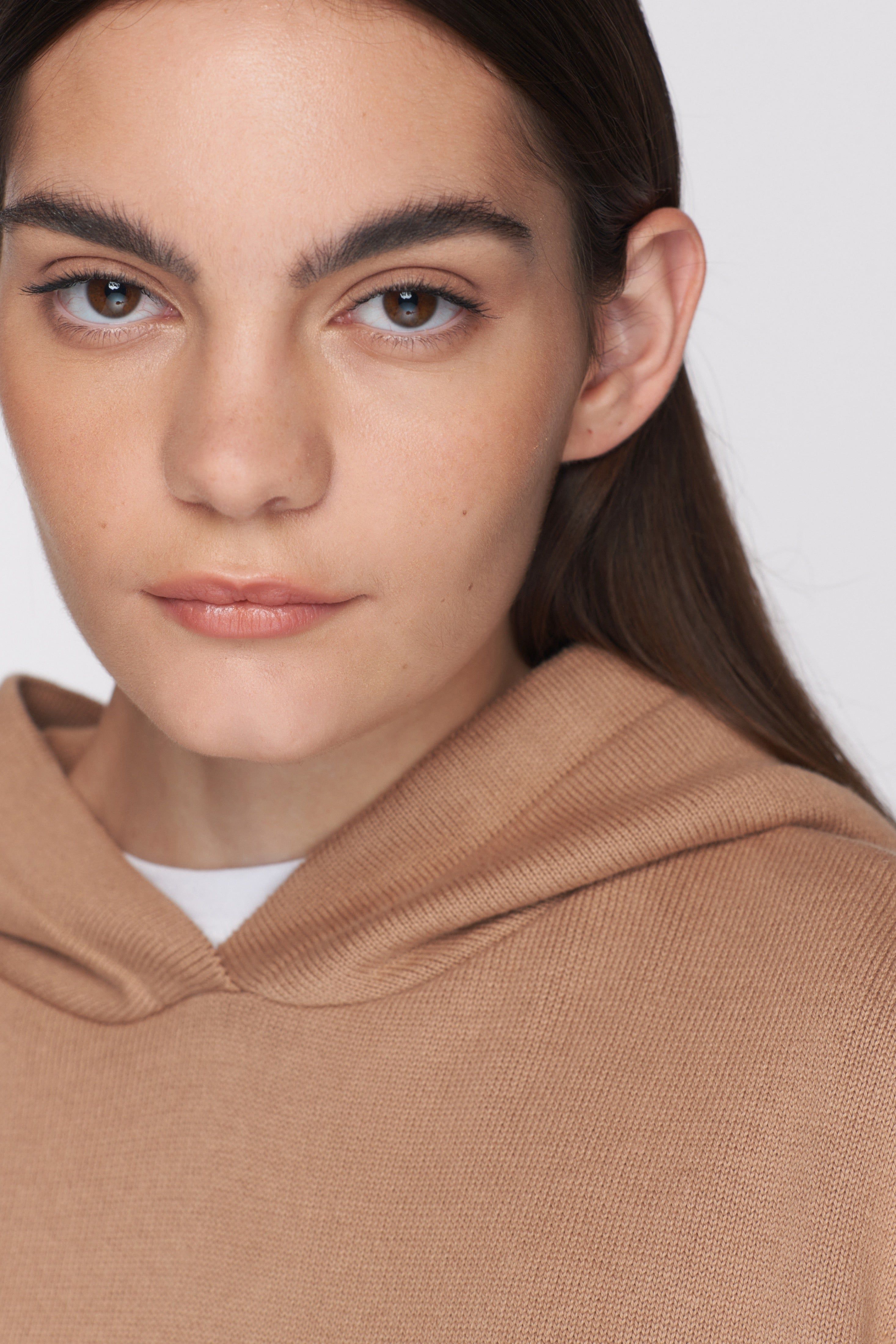 Unisex Fine Knit Hoodie in Light Sienna sold by Kotn product image thumbnail 7
