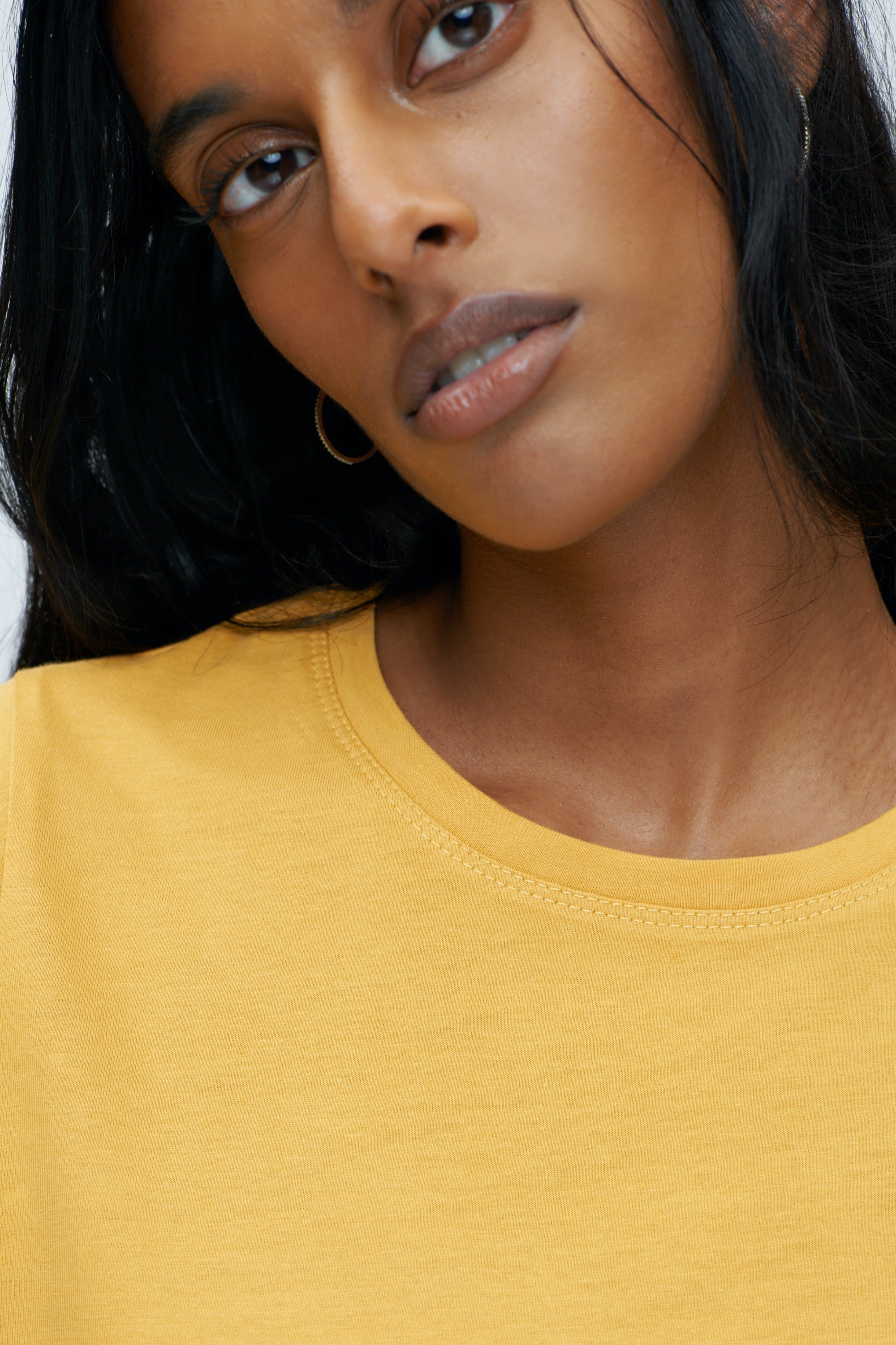 Women’s Essential Crew in Dijon sold by Kotn product image thumbnail 5