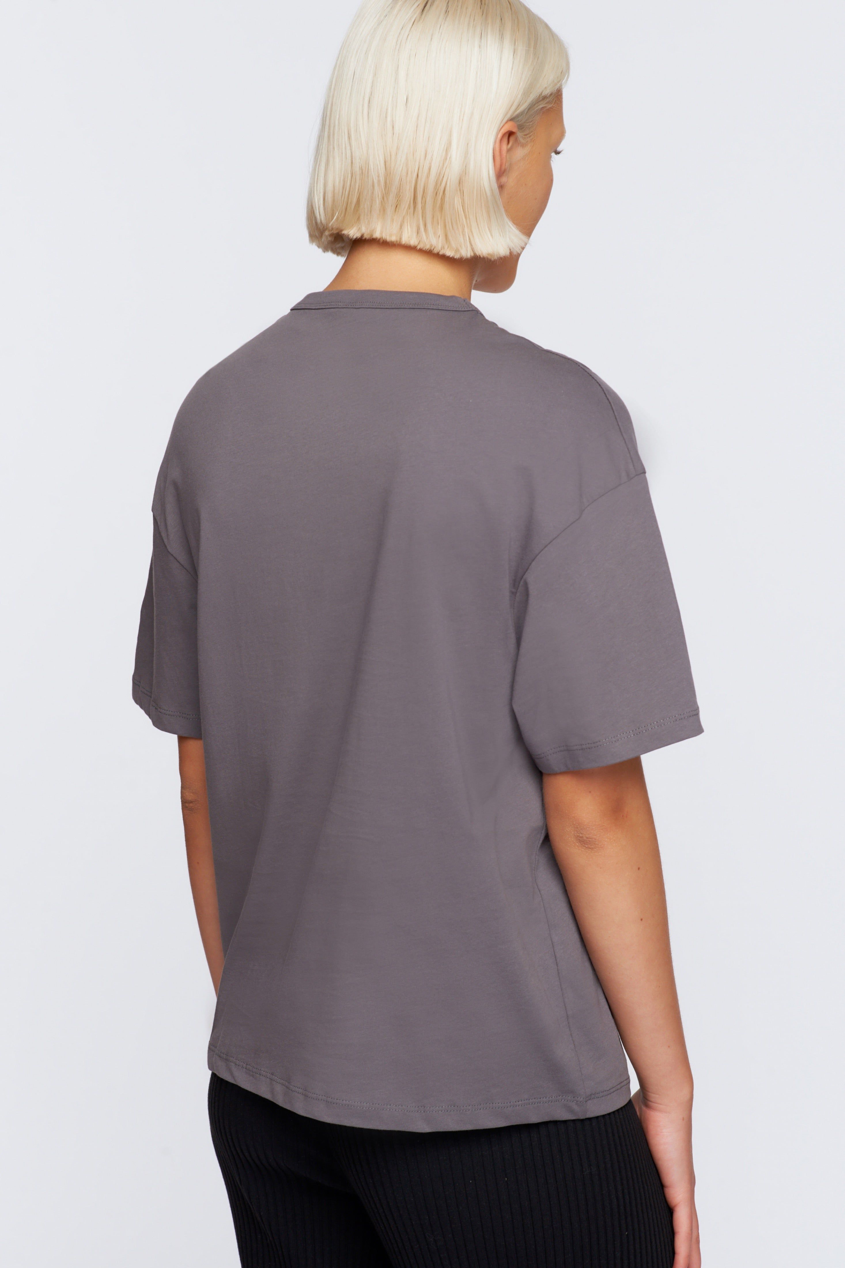 Women's Relaxed Crew in Smoke sold by Kotn product image thumbnail 4