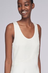 Women's Bias Cut Tank Dress in Marshmallow sold by Kotn