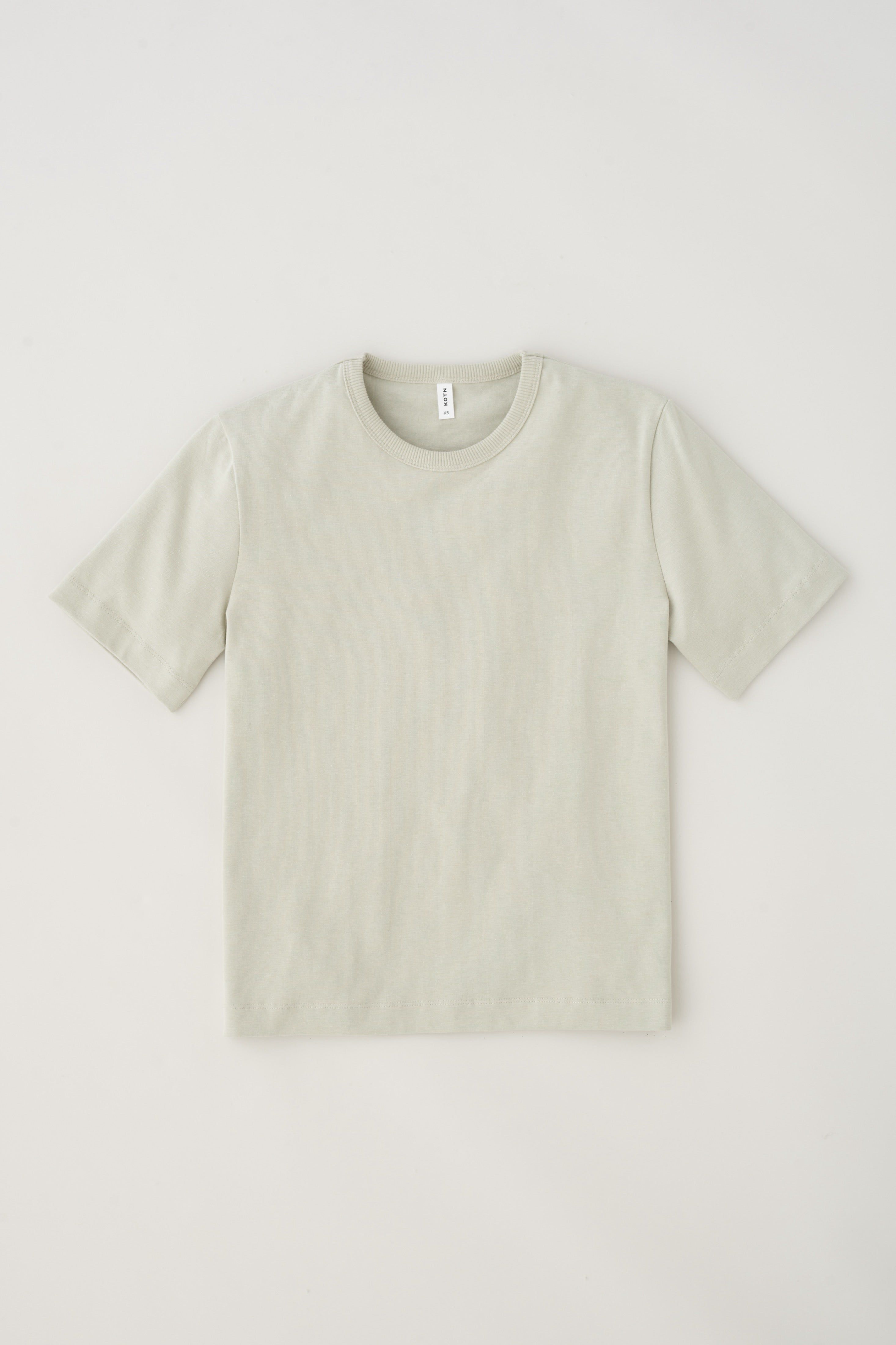 Unisex Heavyweight Box Crew in Moss Grey sold by Kotn product image thumbnail 7