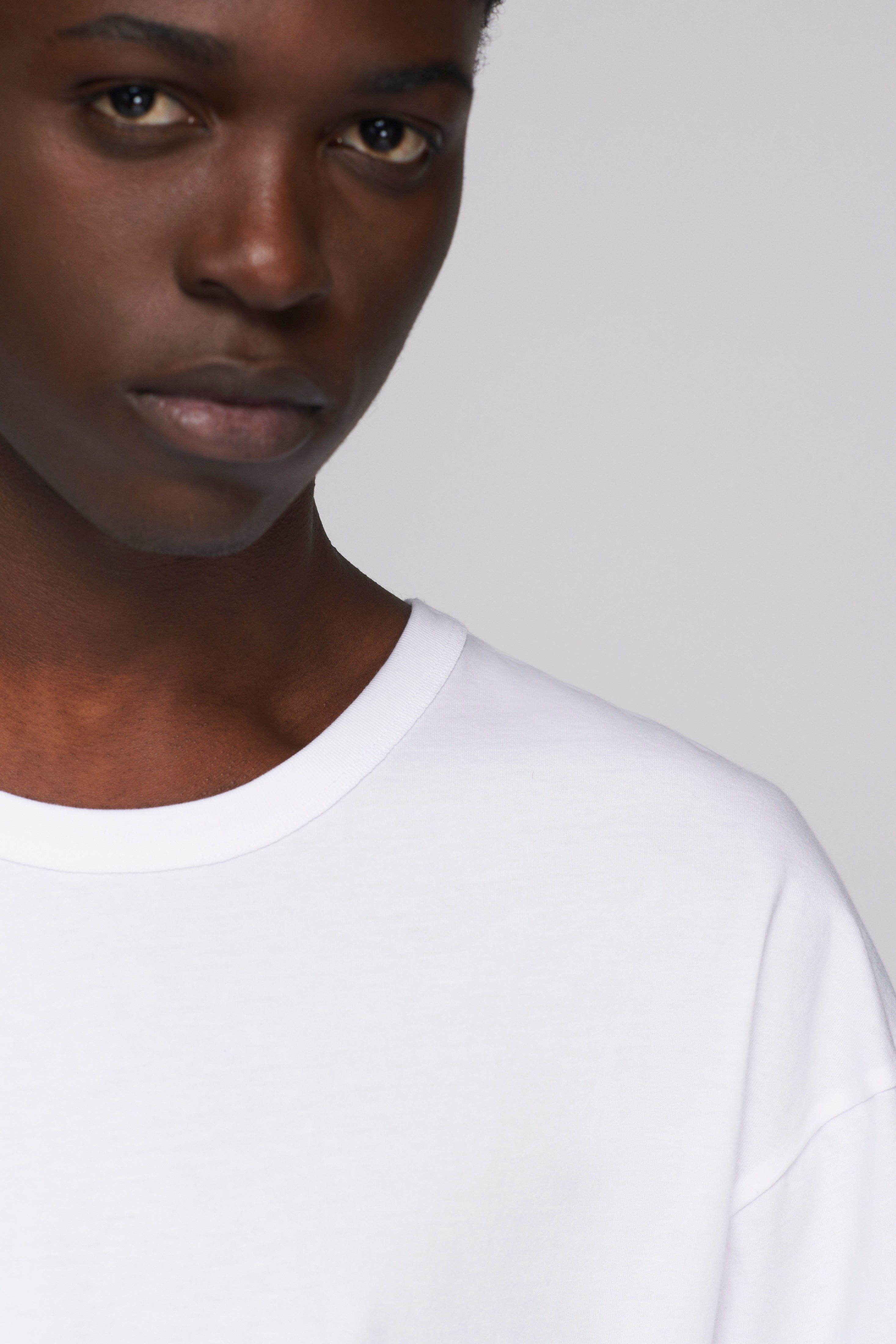 Men's Relaxed Crew in White sold by Kotn product image thumbnail 4