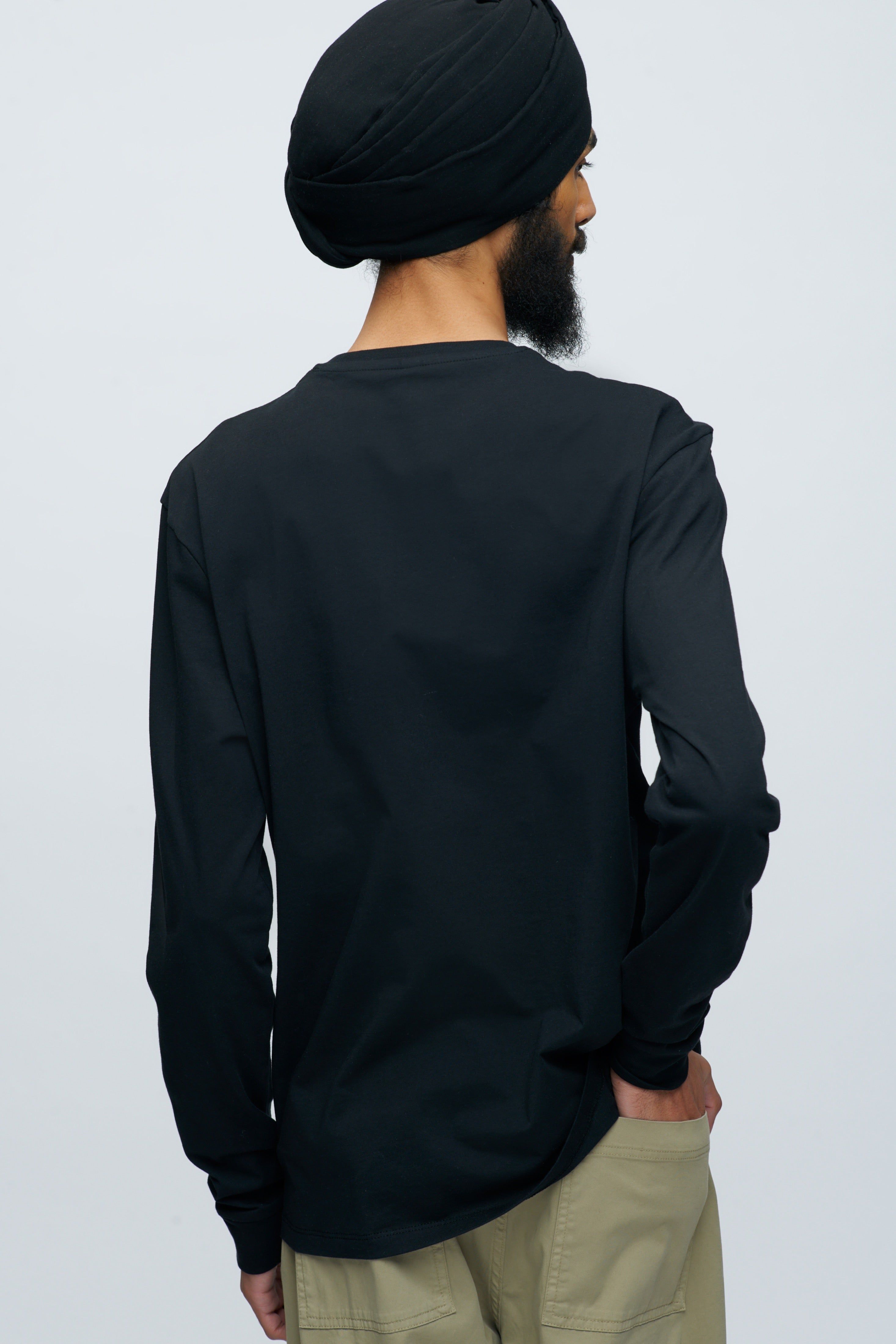 Essential Longsleeve in Black sold by Kotn product image thumbnail 4