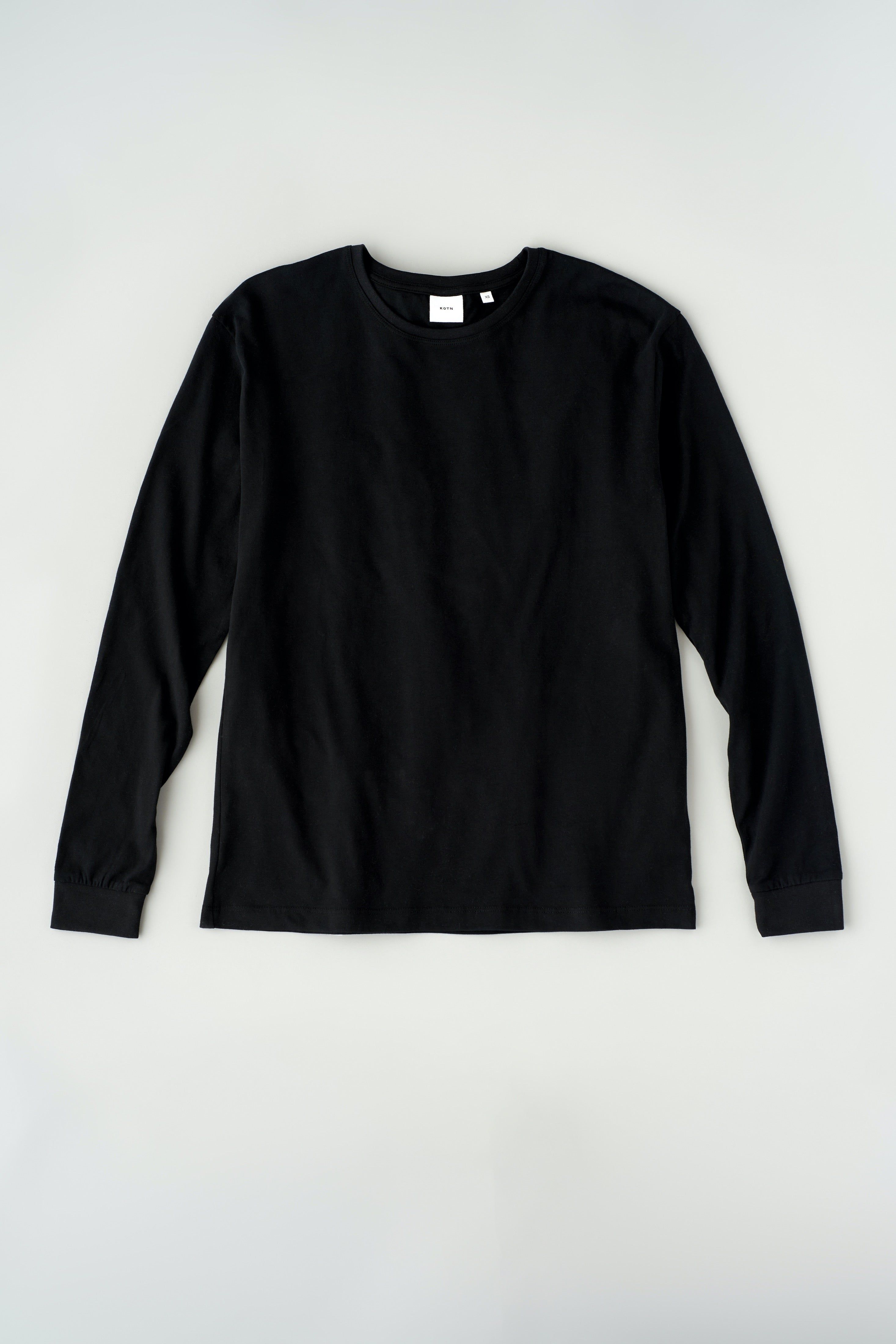 Essential Longsleeve in Black sold by Kotn product image thumbnail 6