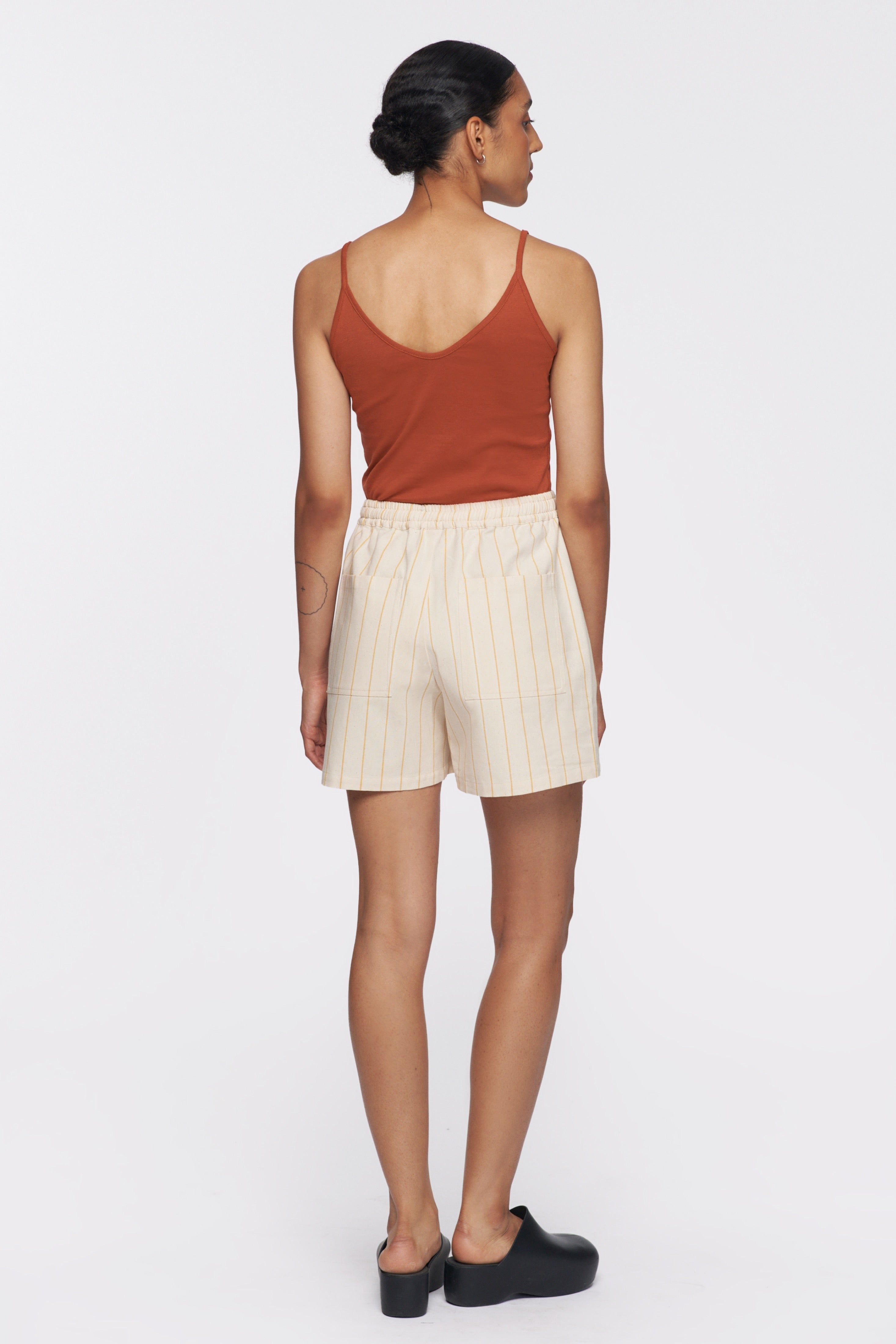 Unisex Woven Shorts in Autumn Stripe sold by Kotn product image thumbnail 5