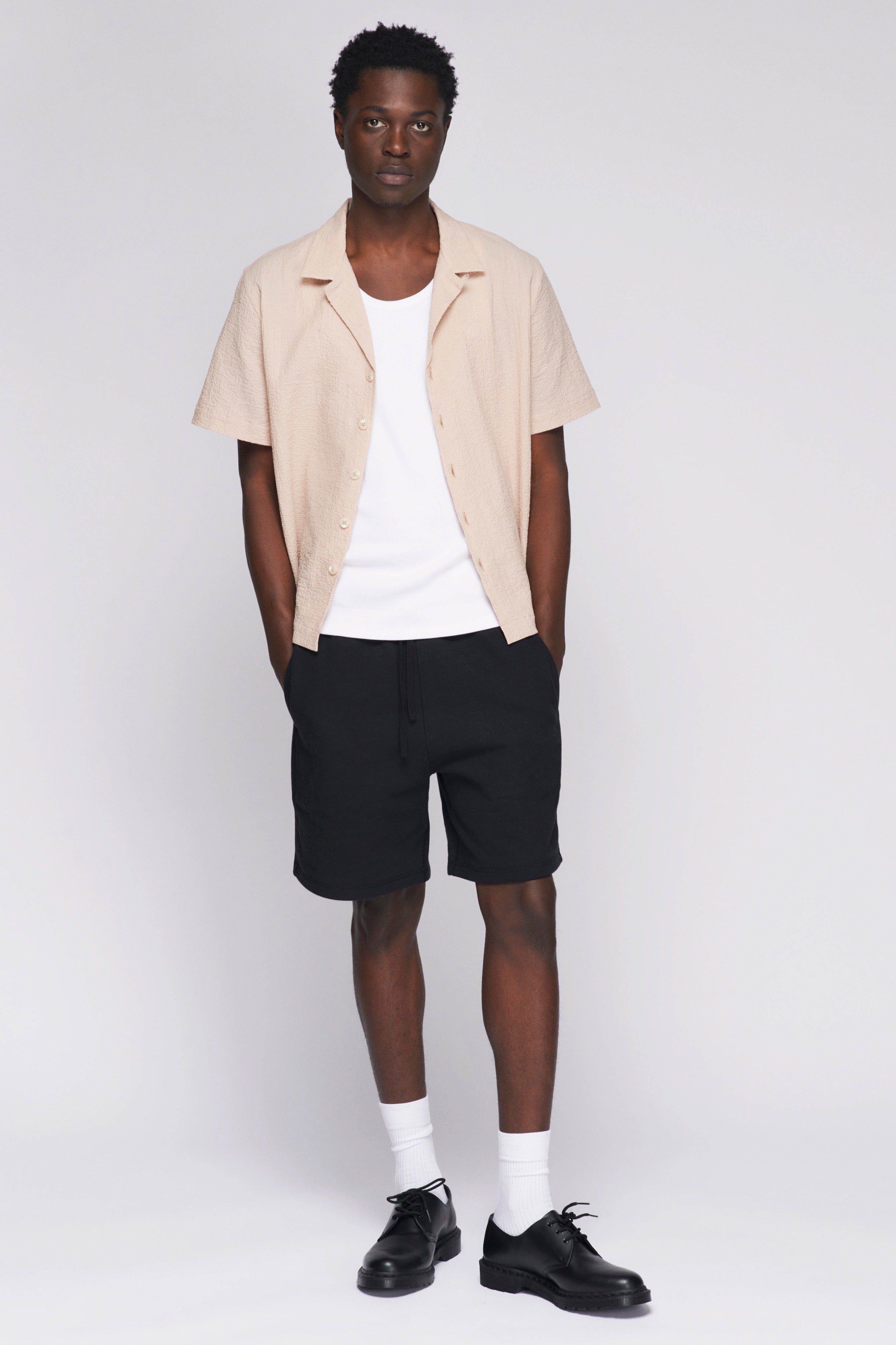 Men's French Terry Shorts in Black sold by Kotn