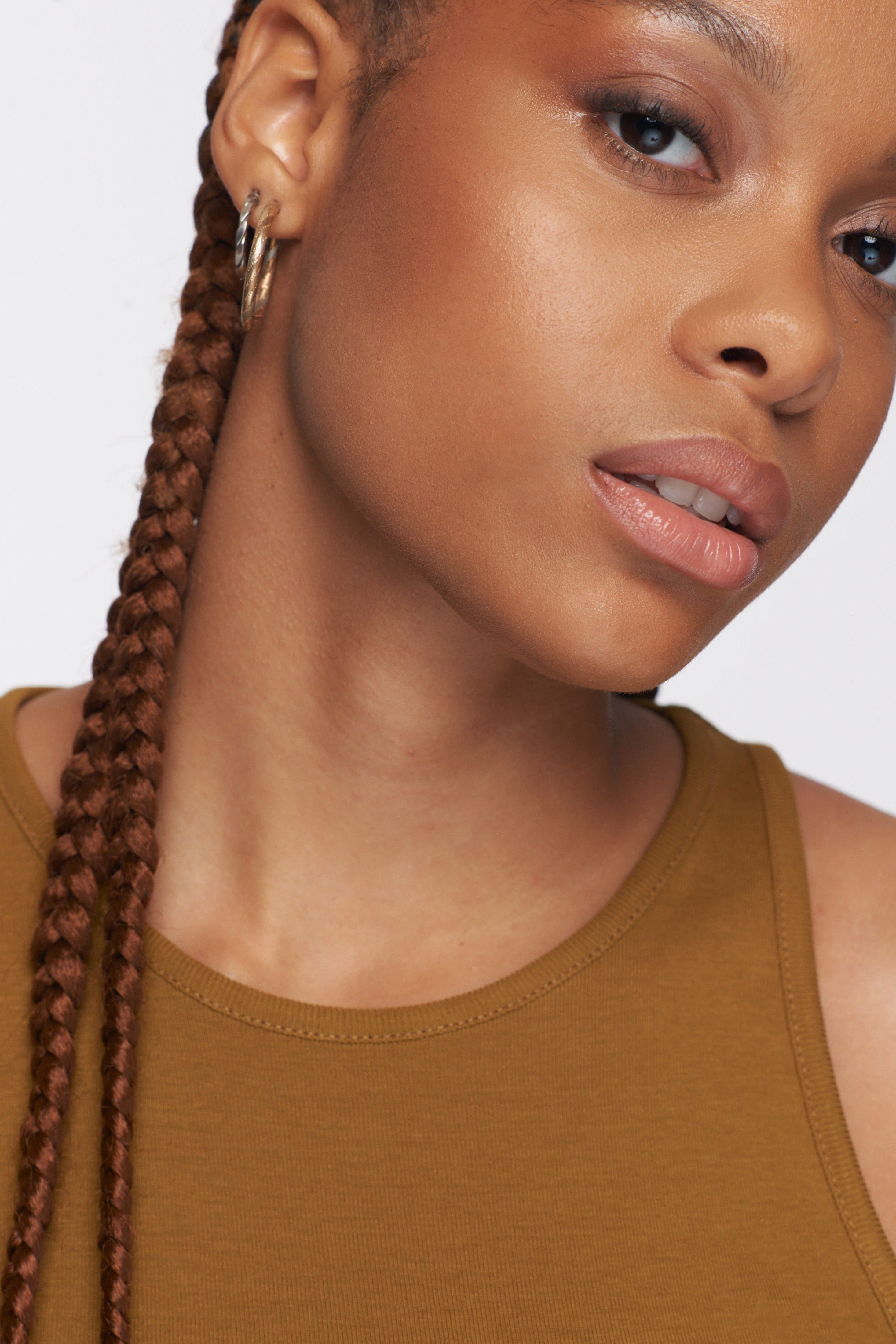 Women's High Neck Tank in Ochre sold by Kotn product image thumbnail 4