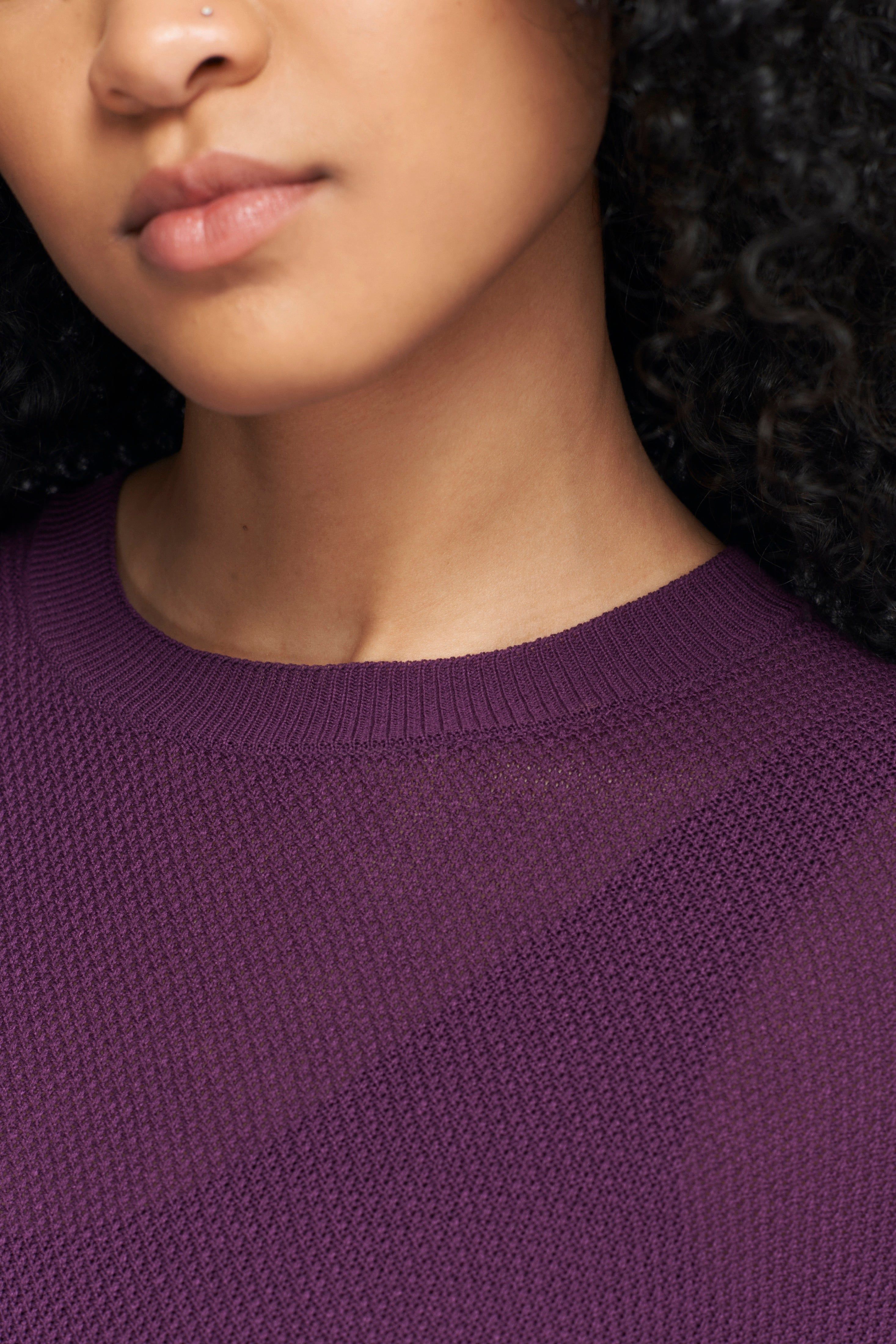 Women's Mesh Tee in Violet sold by Kotn product image thumbnail 4