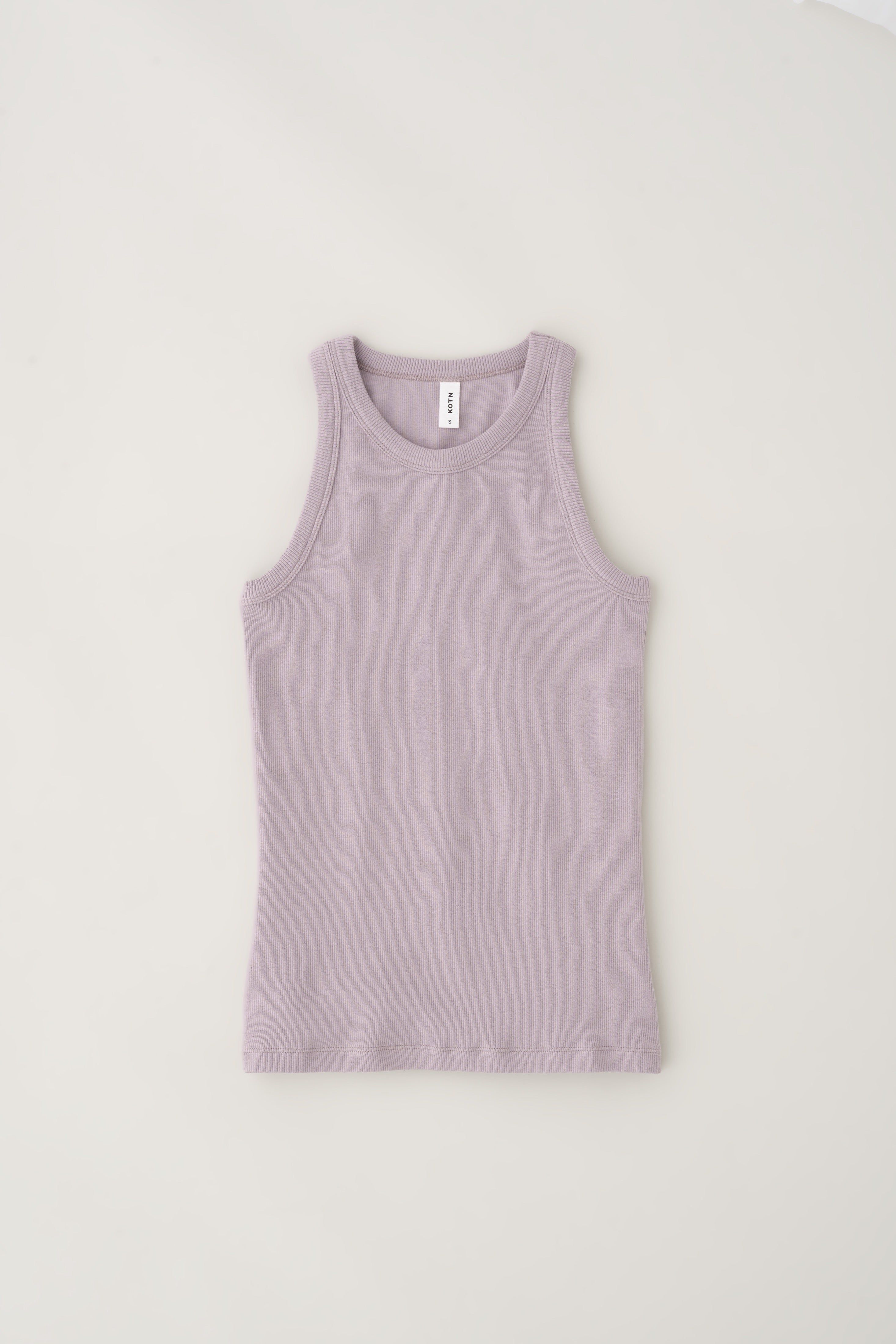 Women's Rib Racer Tank in Lavender sold by Kotn product image thumbnail 5