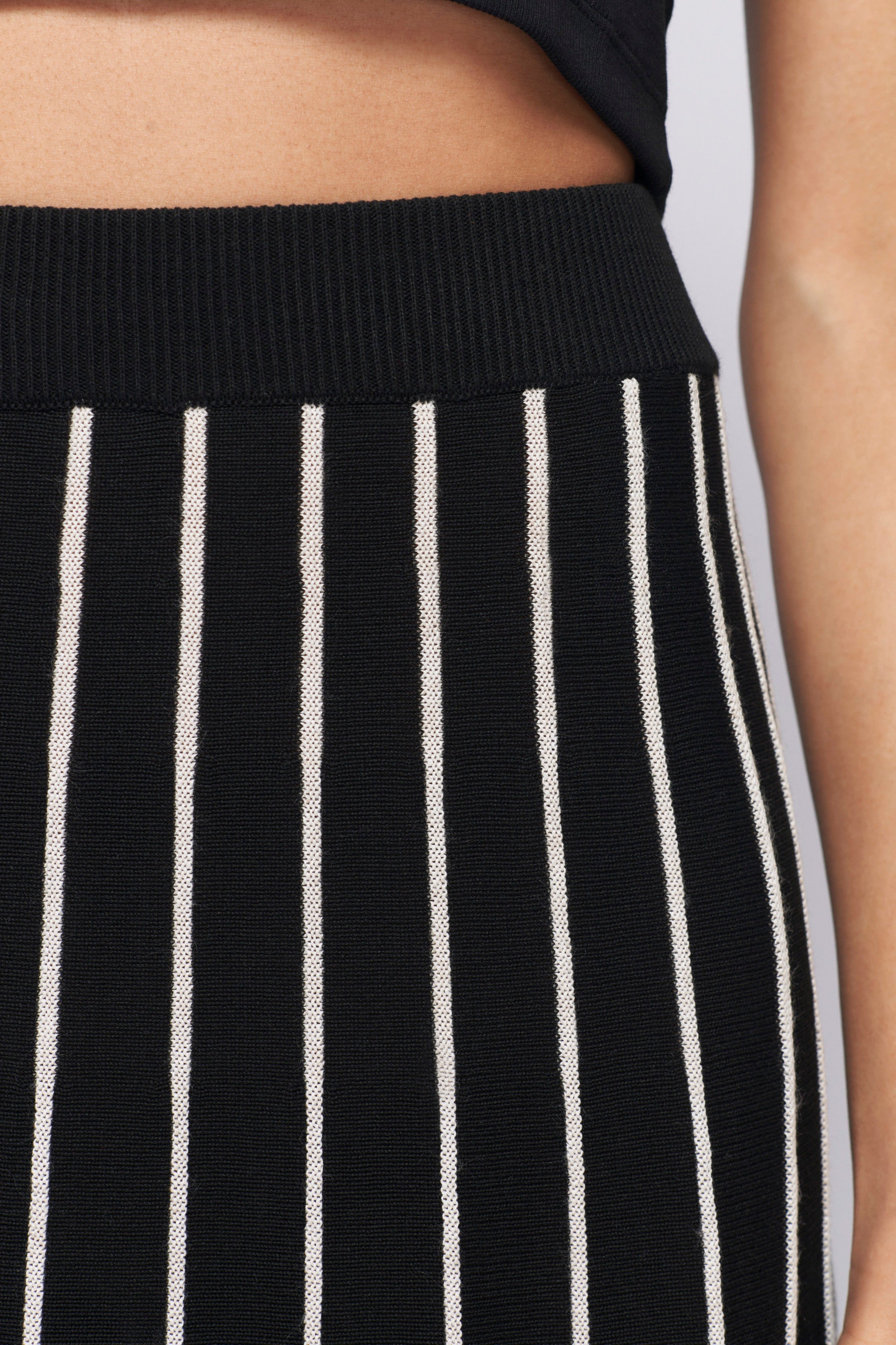 Women's Fine Knit Skirt in Black/Iron sold by Kotn product image thumbnail 6