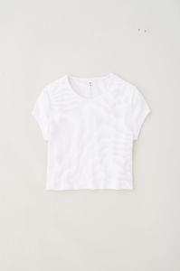 Women's Crop 90s Tee in White sold by Kotn