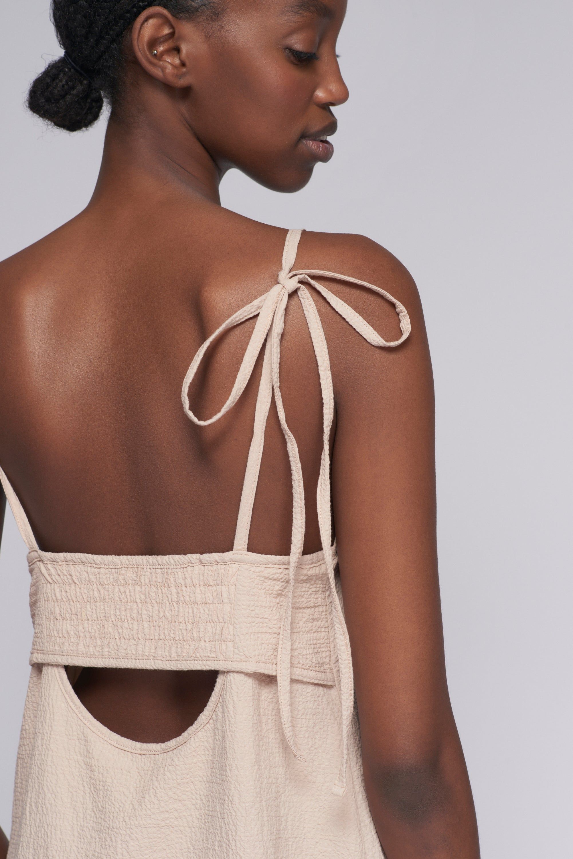 Women's Seersucker Dress in Desert sold by Kotn product image thumbnail 5