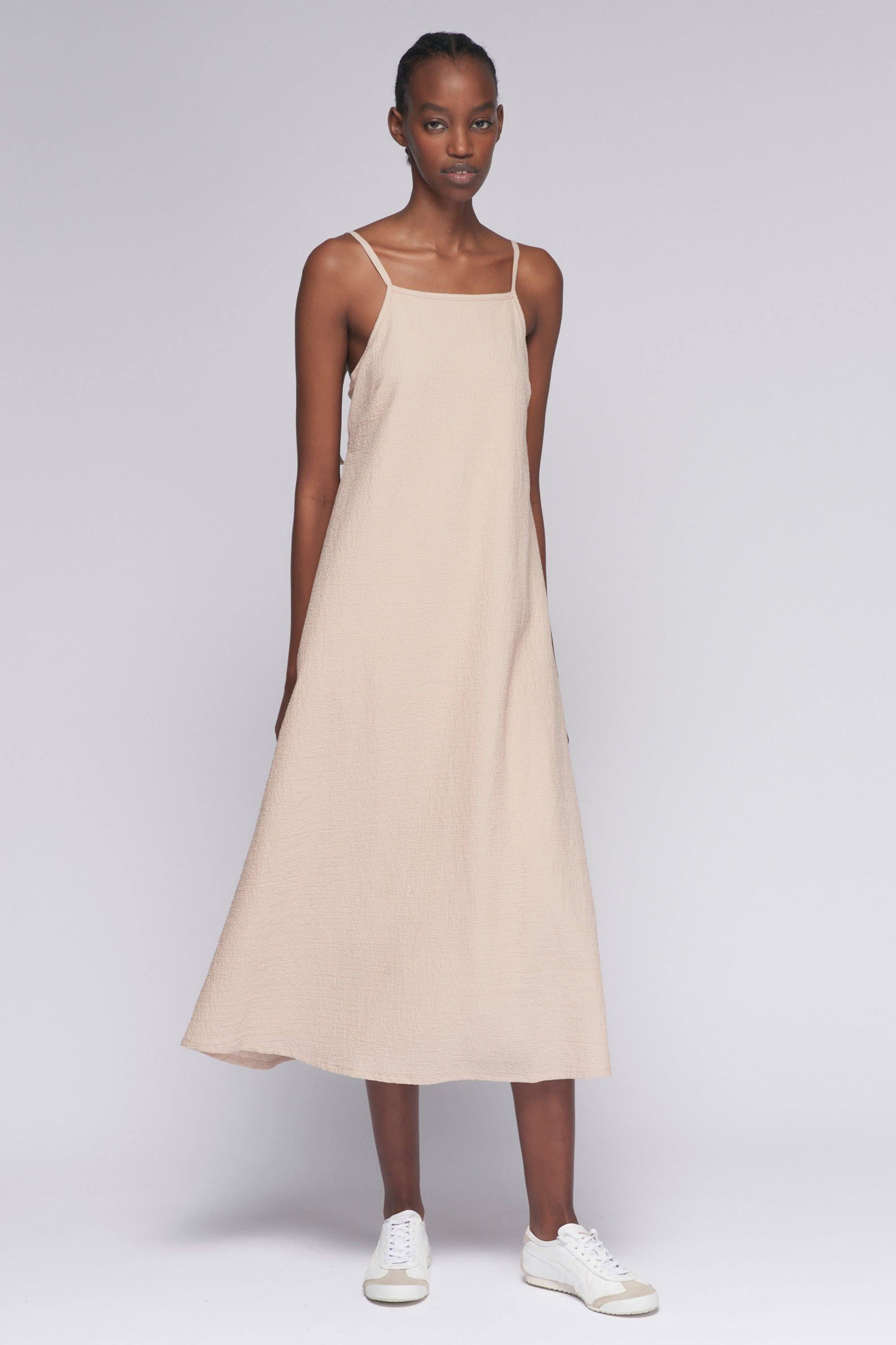 Women's Seersucker Dress in Desert sold by Kotn product image thumbnail 3