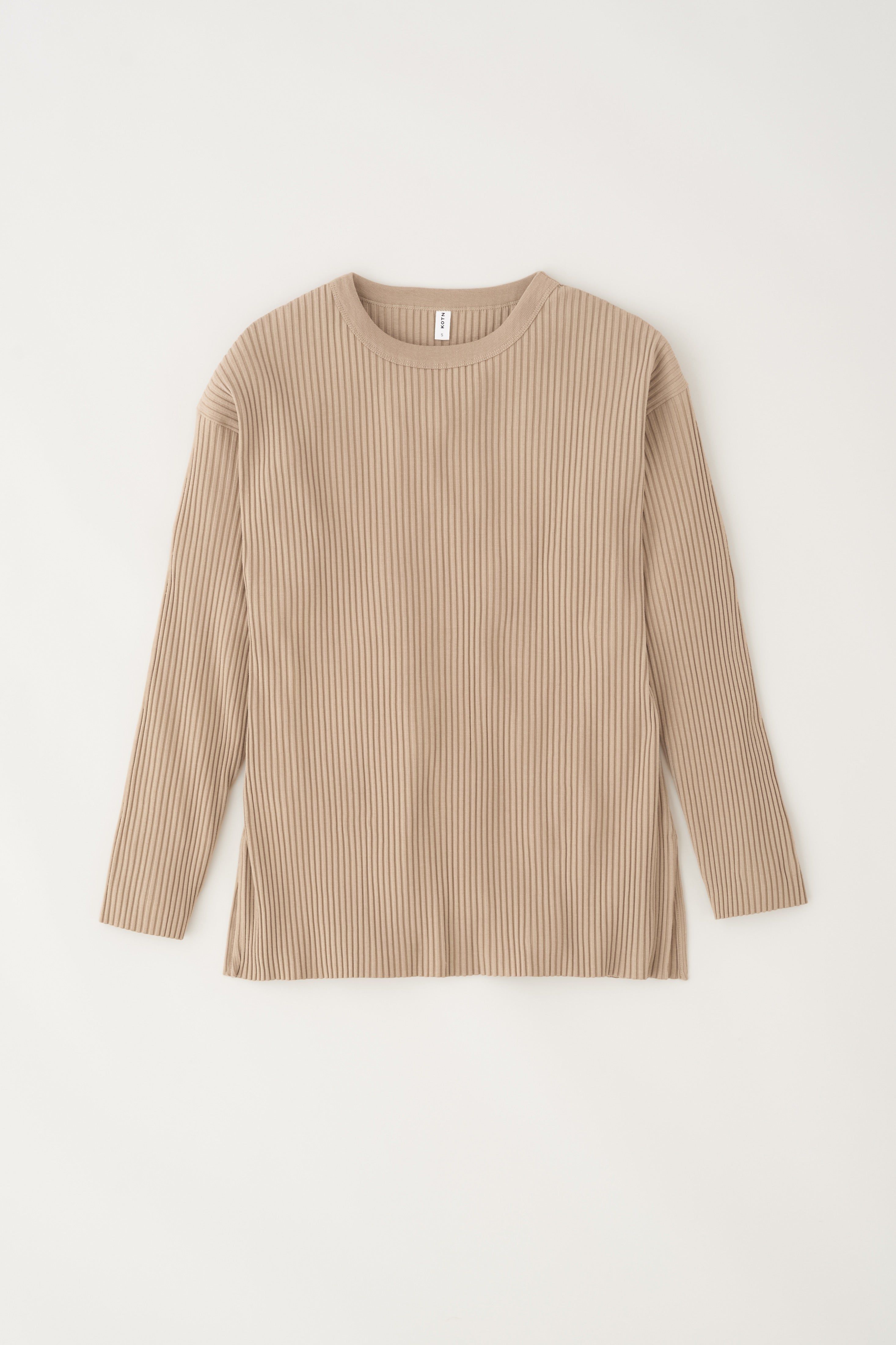Women's Rib Longsleeve in Porcini sold by Kotn product image thumbnail 5