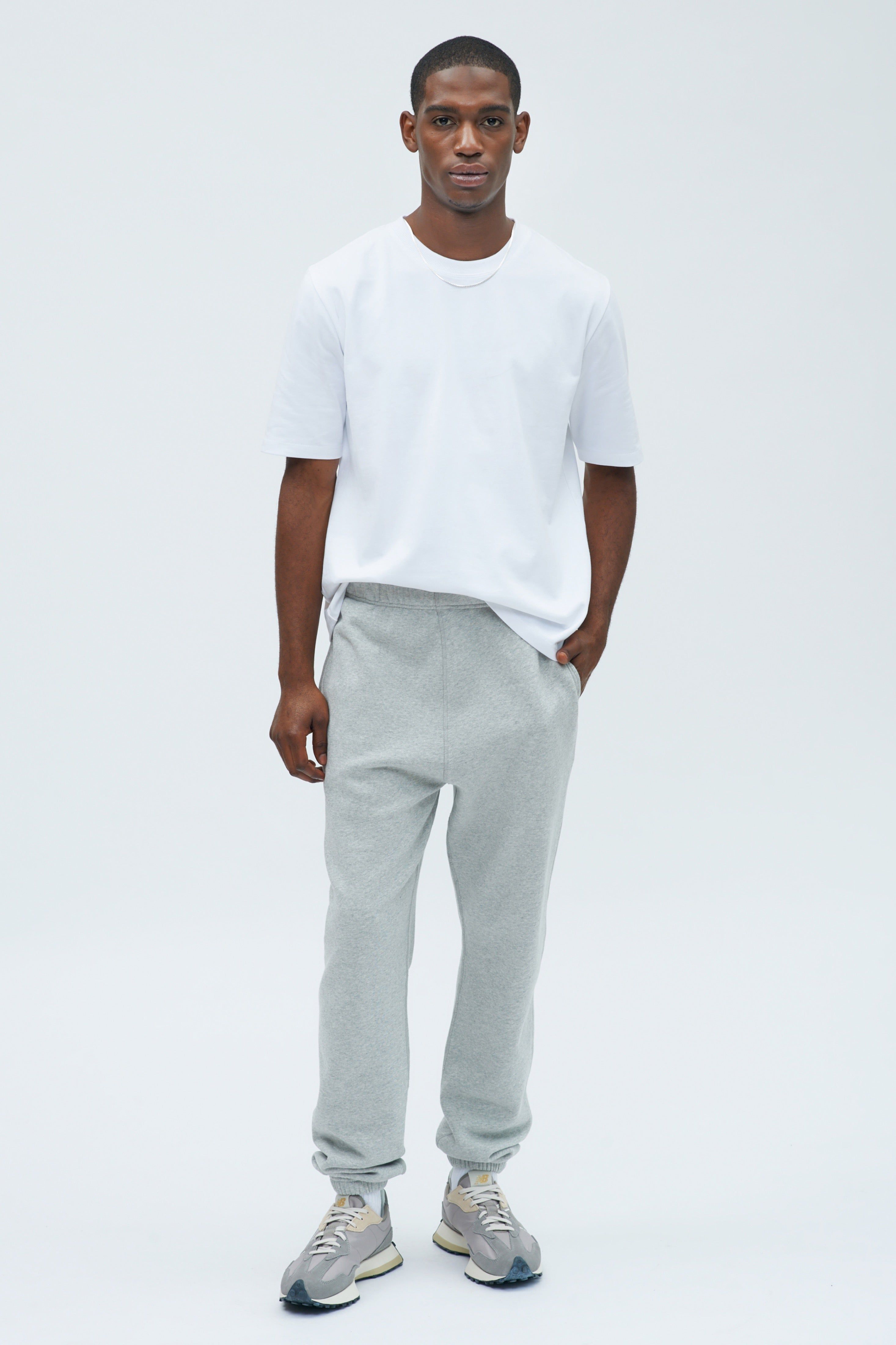 Men's Essential Sweatpant in Heather Grey sold by Kotn