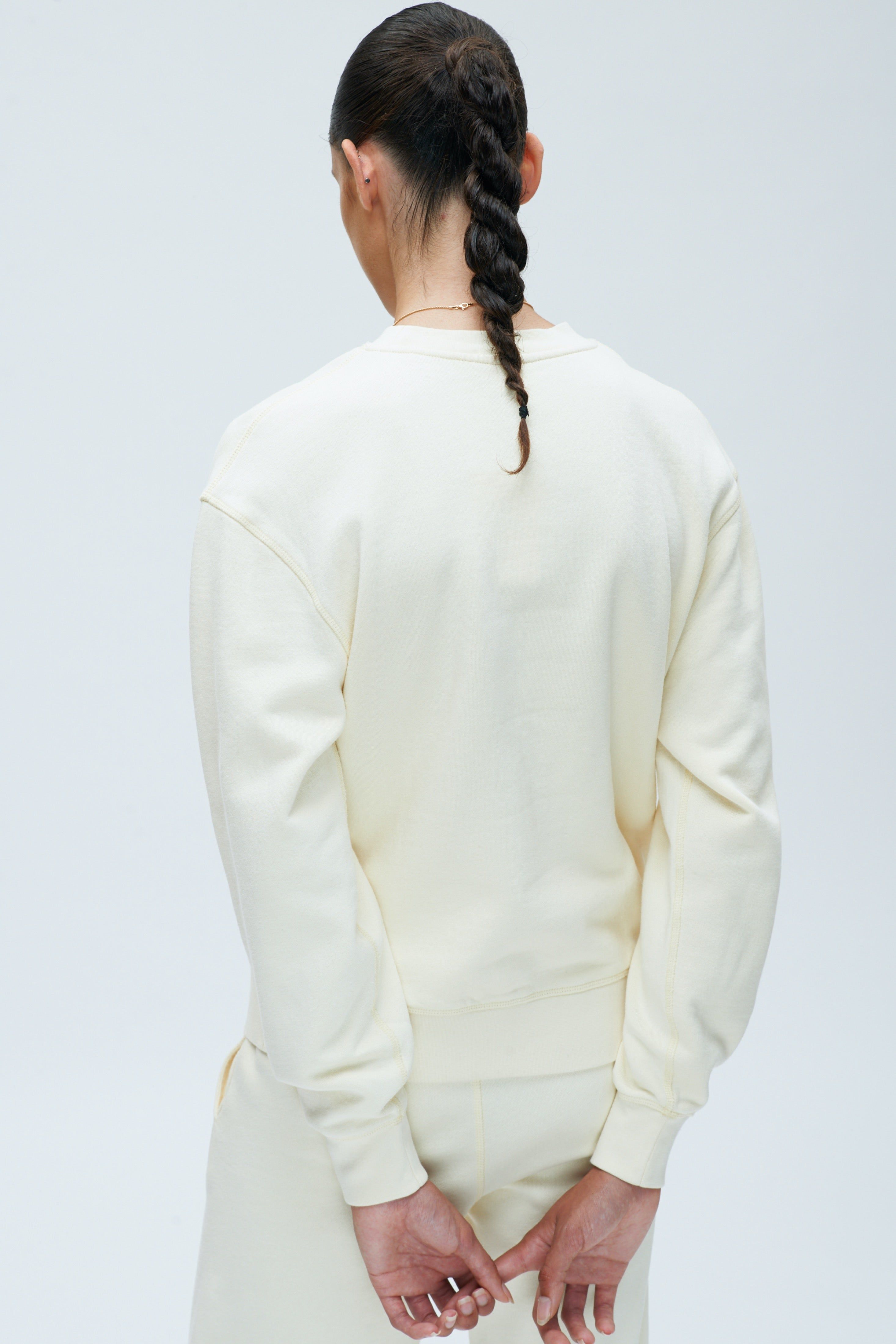 Women's Essential Sweatshirt in Alabaster sold by Kotn product image thumbnail 4