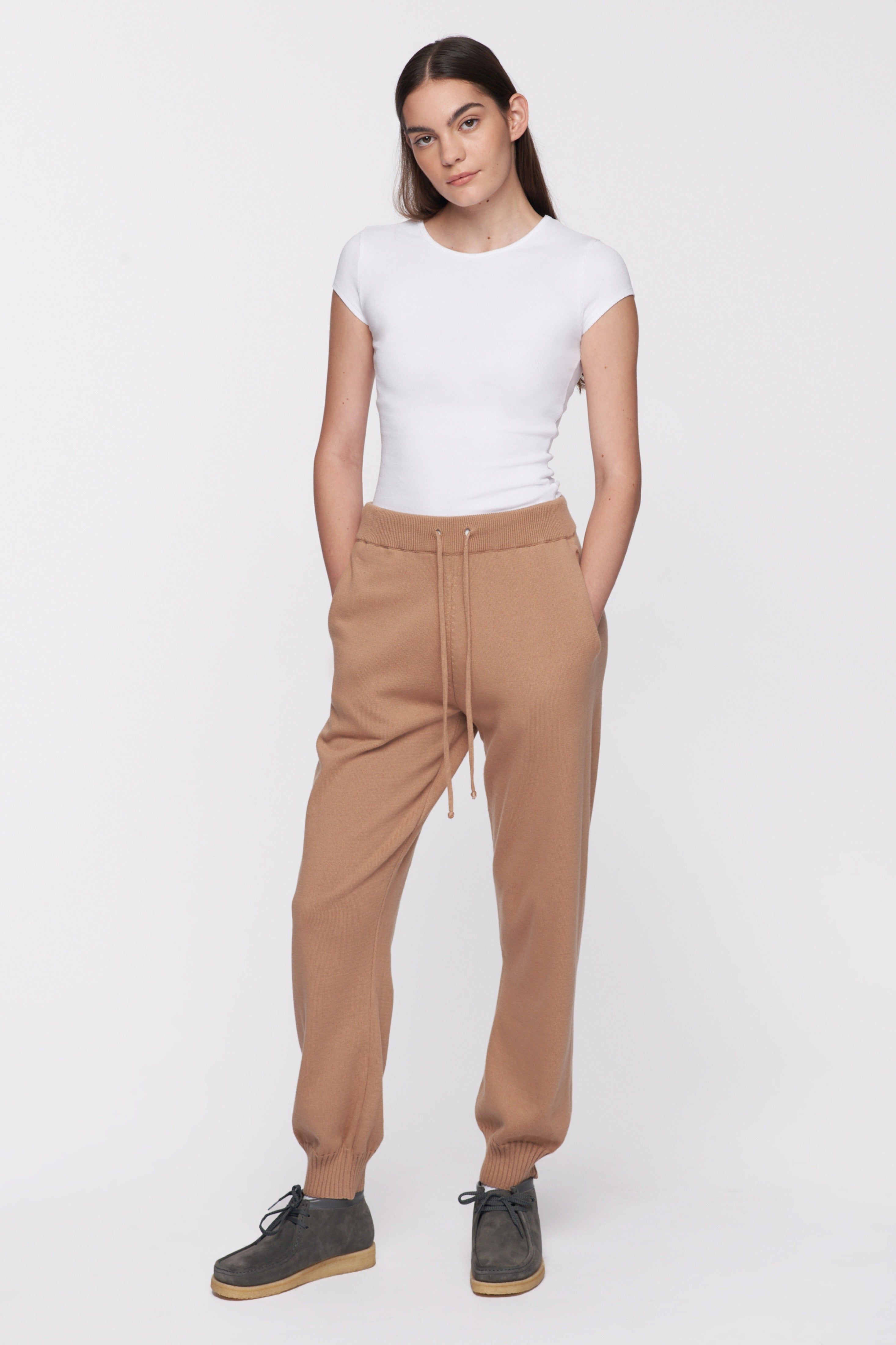 Unisex Fine Knit Pant in Light Sienna sold by Kotn product image thumbnail 2