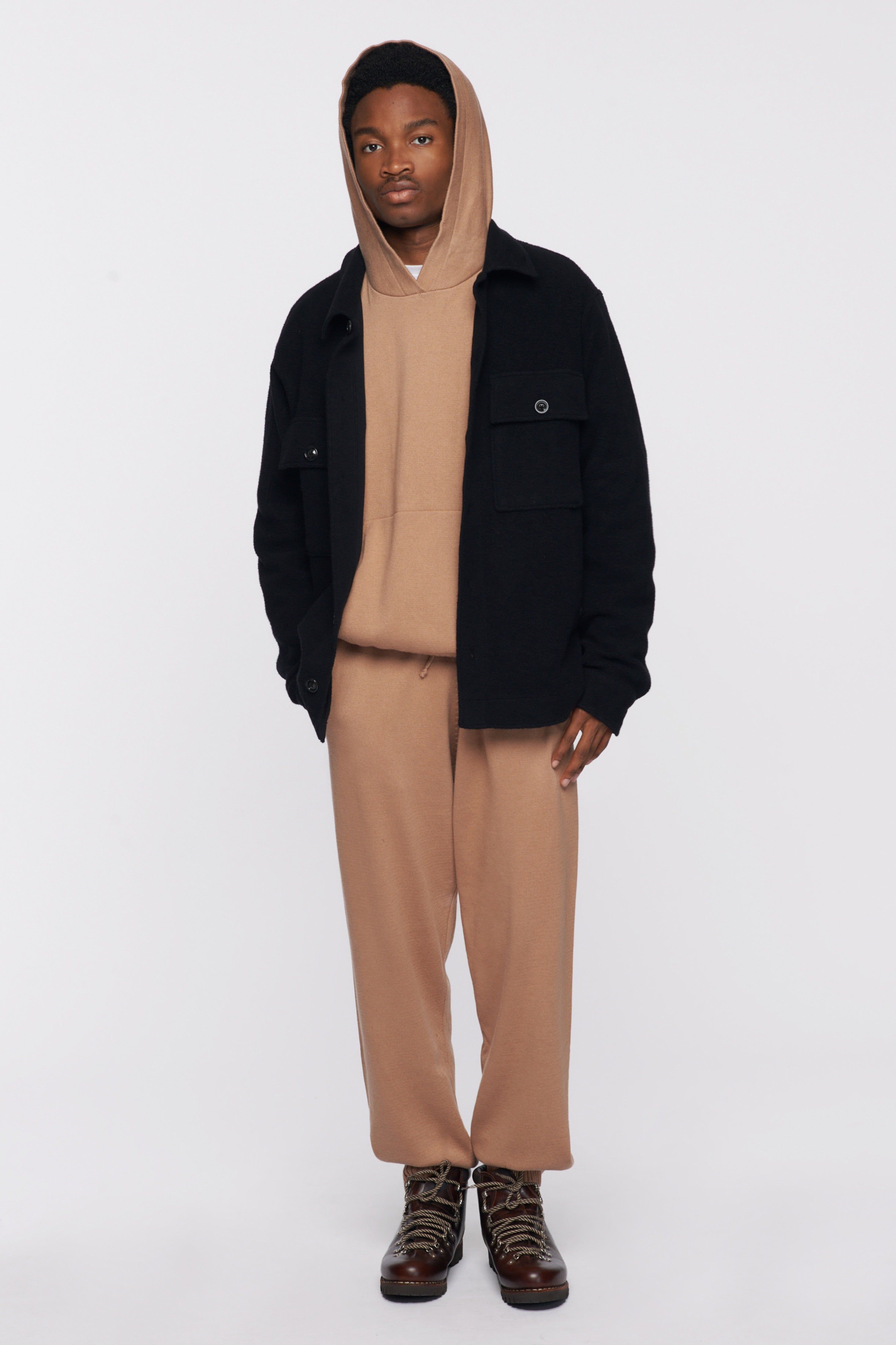 Unisex Fine Knit Pant in Light Sienna sold by Kotn