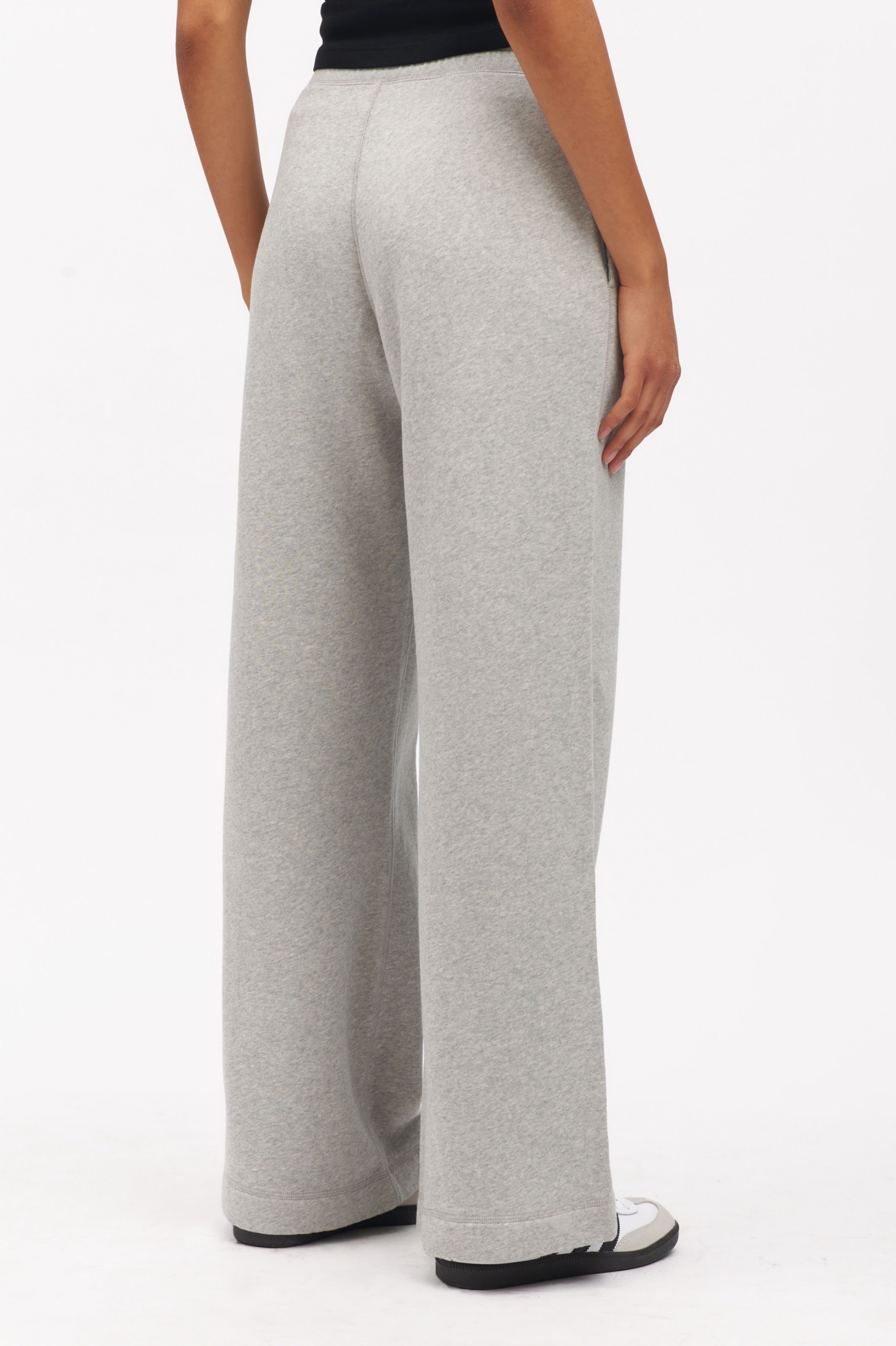 Women's Wide Leg Sweatpant in Heather Grey sold by Kotn product image thumbnail 3
