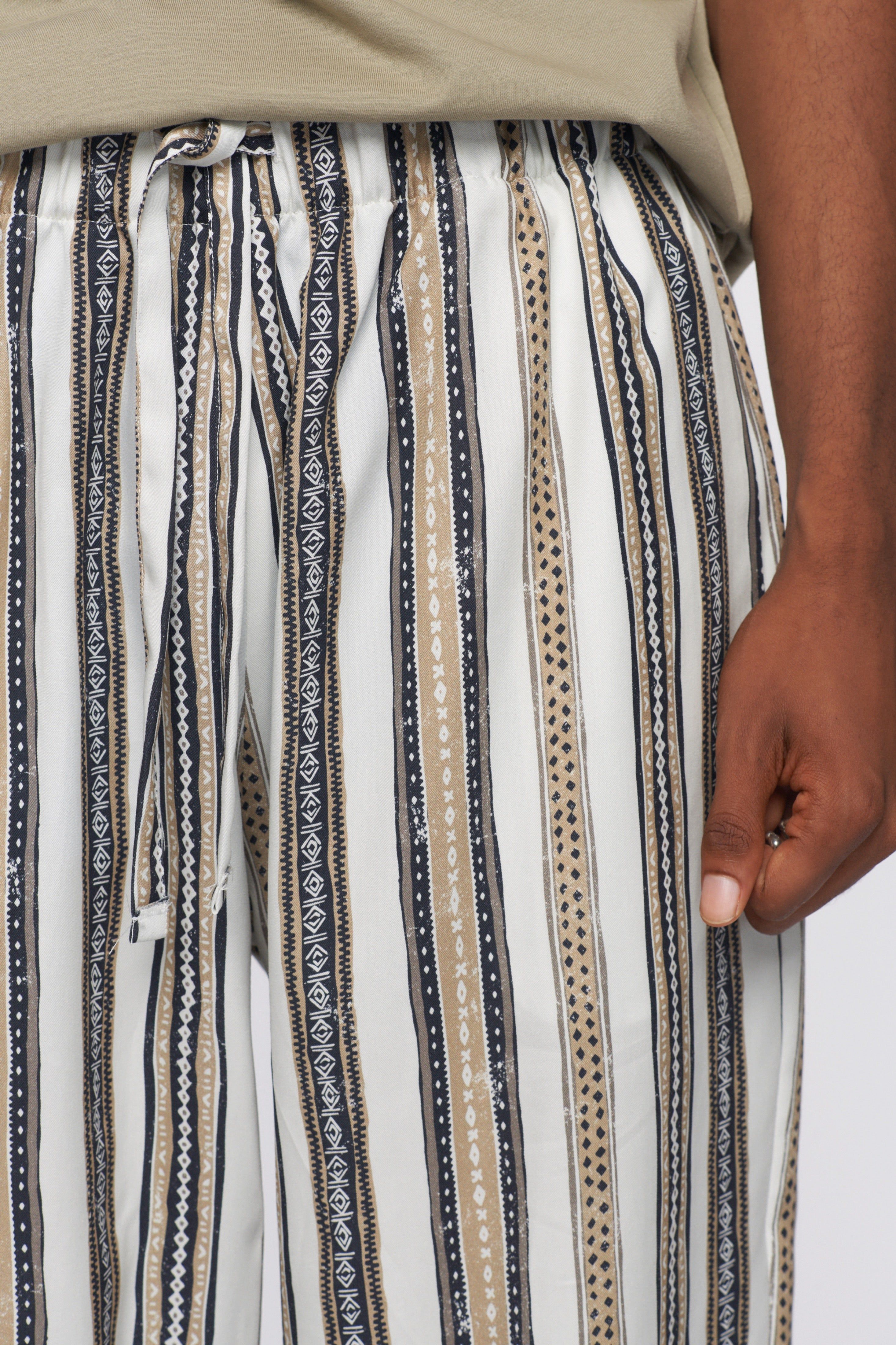 Unisex Pyjama Bottom in Algerian Stripe sold by Kotn product image thumbnail 5