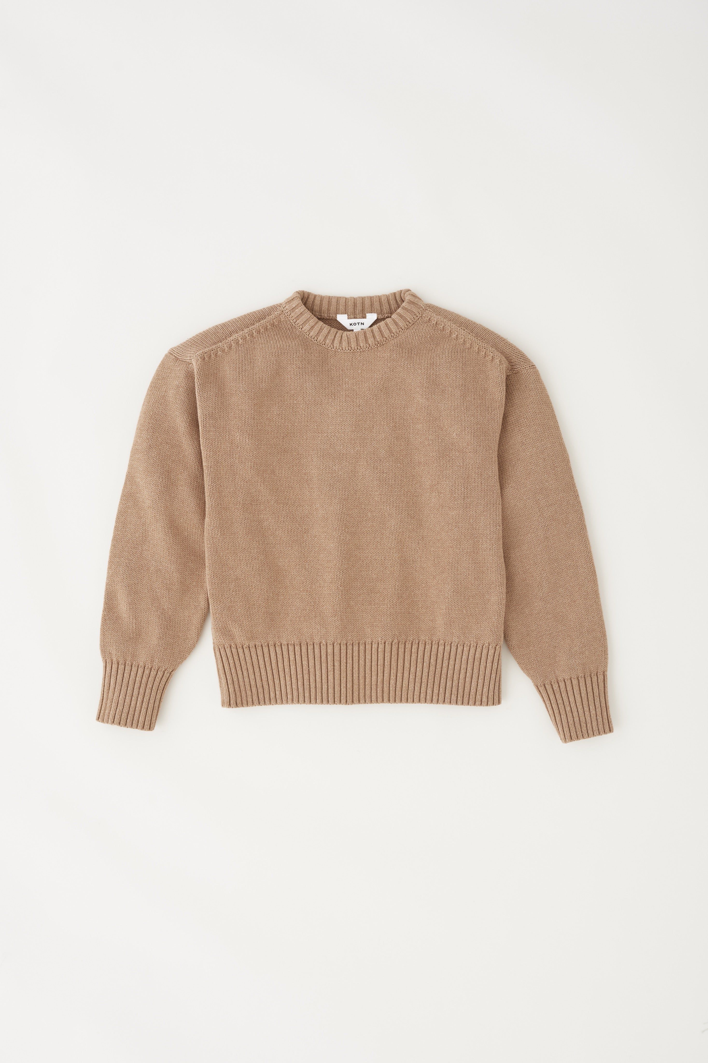 Women's Crew Sweater in Almond sold by Kotn product image thumbnail 5