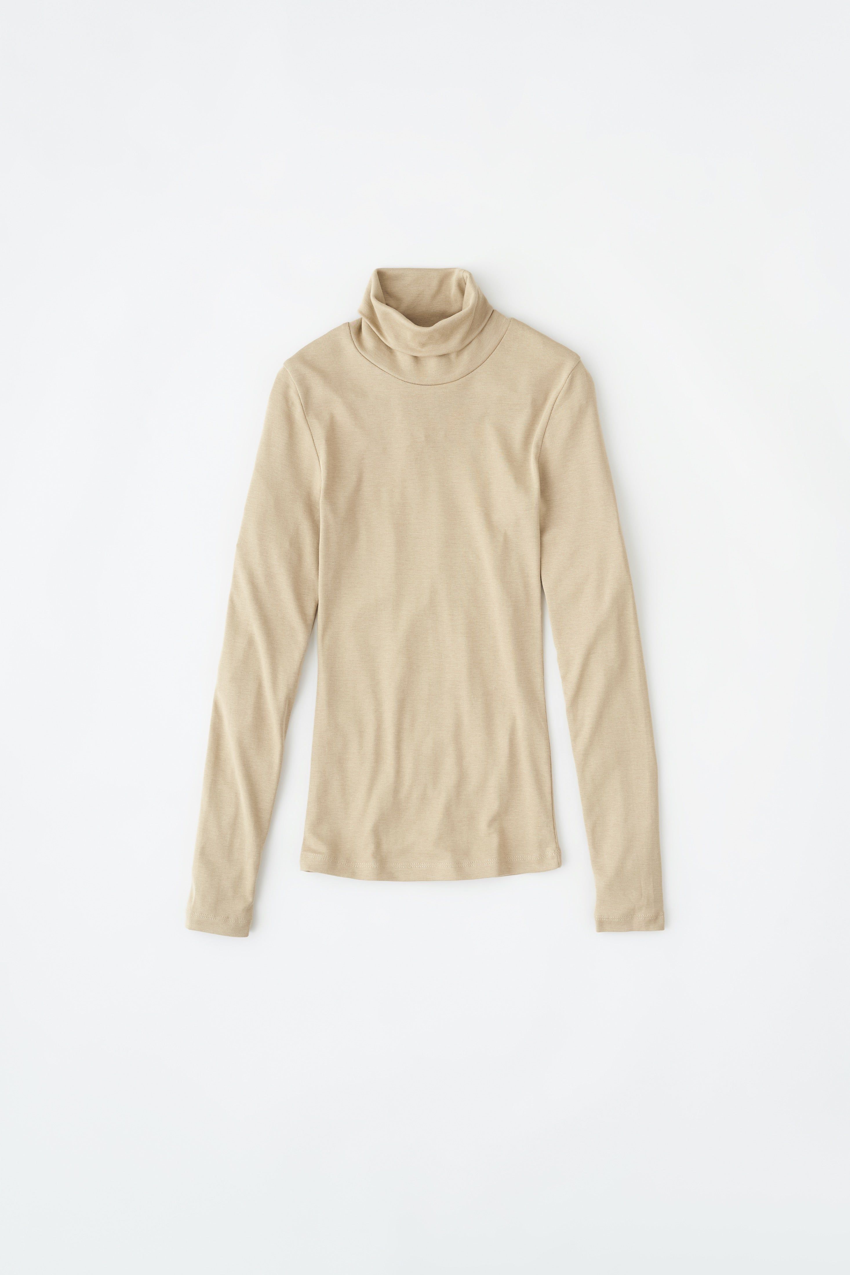 Fitted Turtleneck in Coriander sold by Kotn product image thumbnail 6
