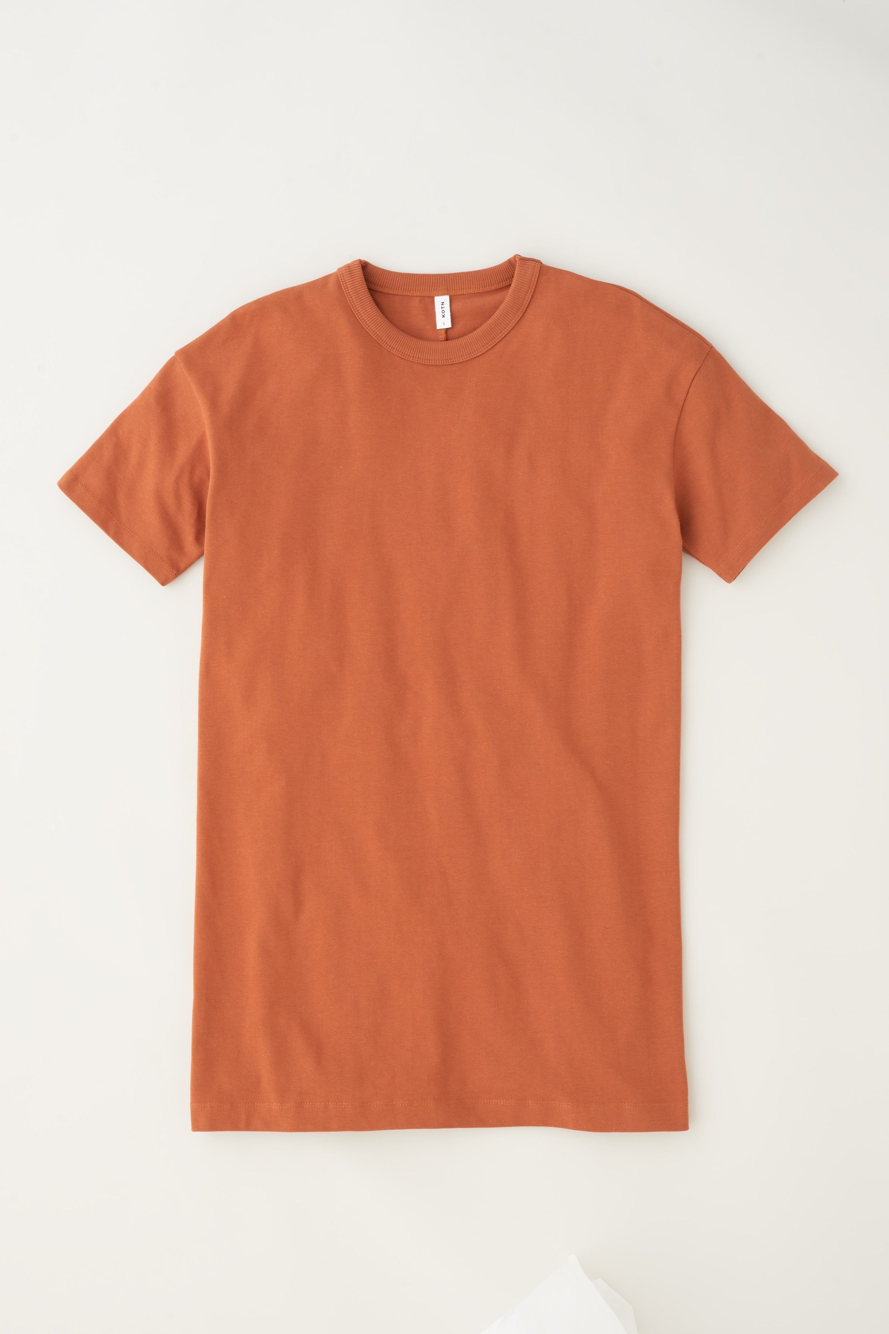 Women's T-Shirt Dress in Terracotta sold by Kotn product image thumbnail 4