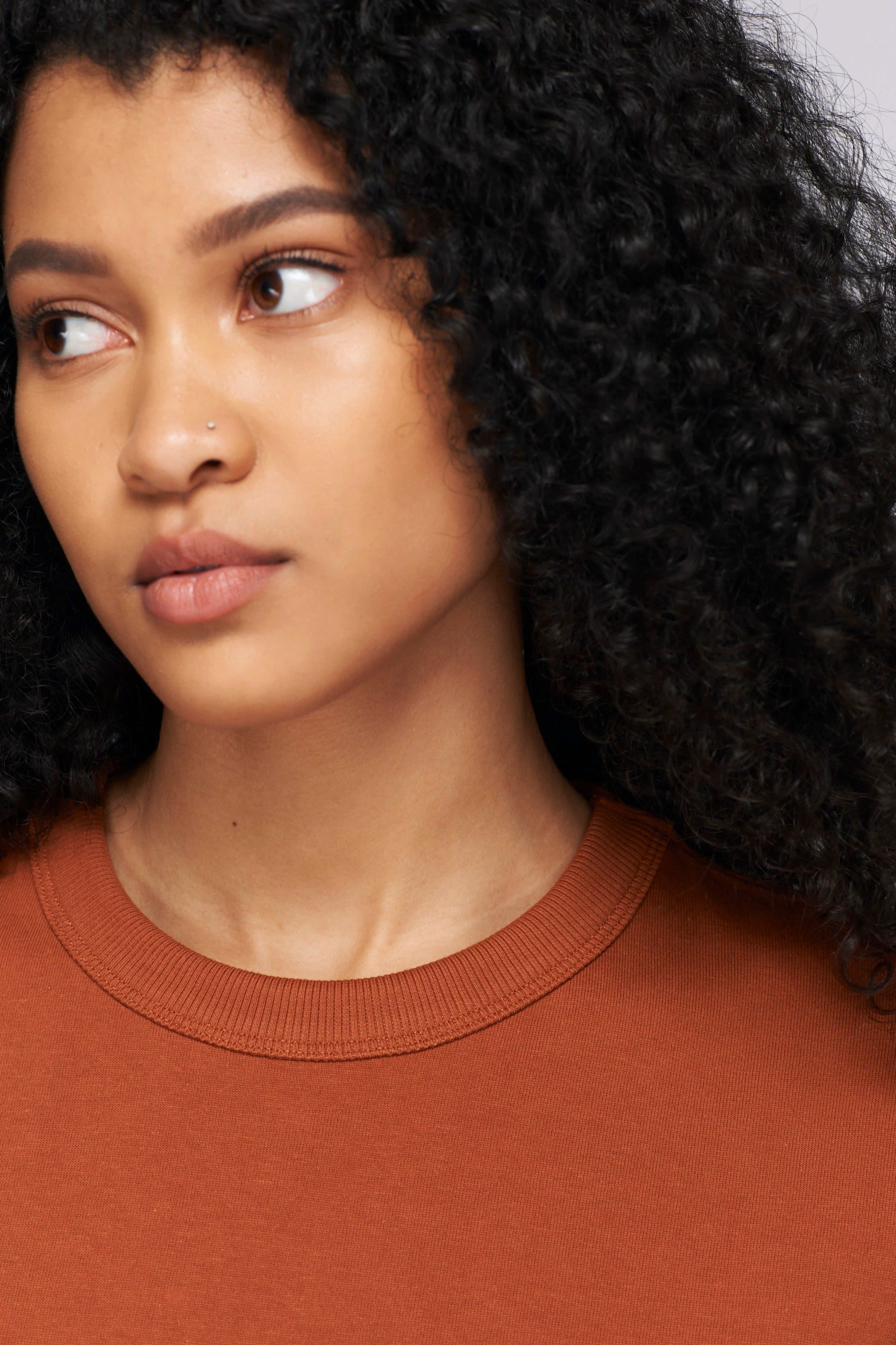 Women's T-Shirt Dress in Terracotta sold by Kotn product image thumbnail 3