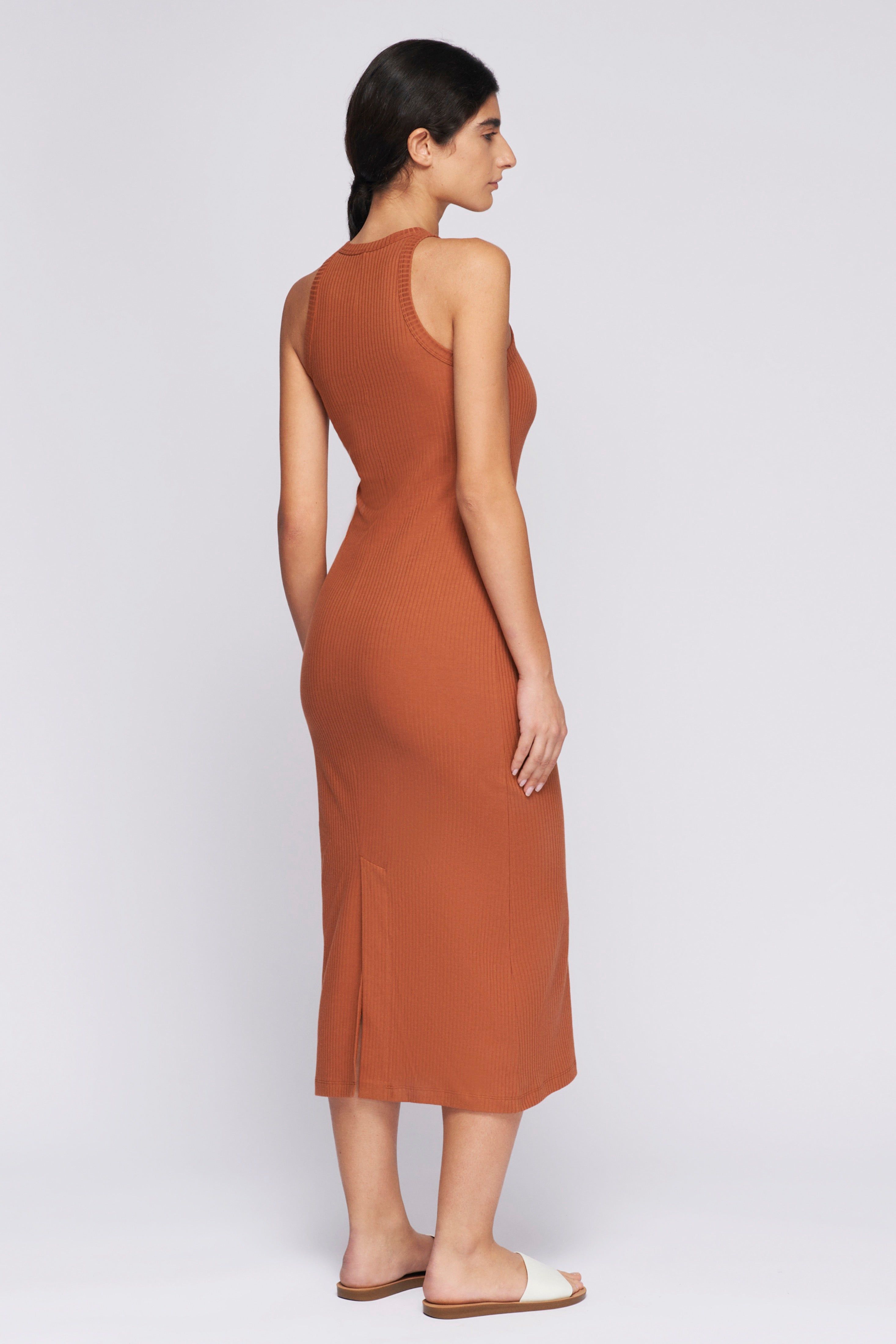 Women's 90s Tank Dress in Terracotta sold by Kotn product image thumbnail 3
